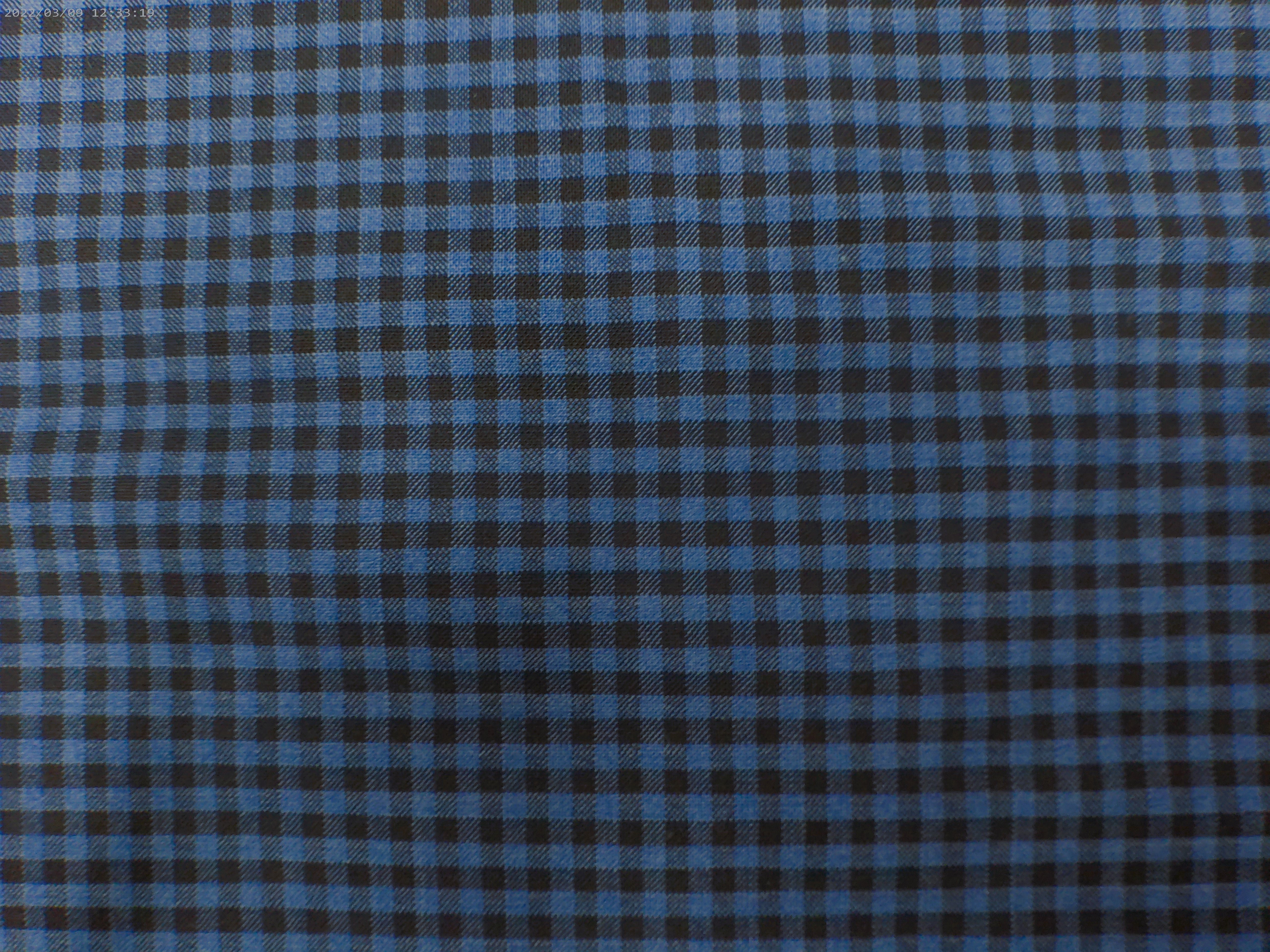 Navy Black Check Wool Blazer Suiting