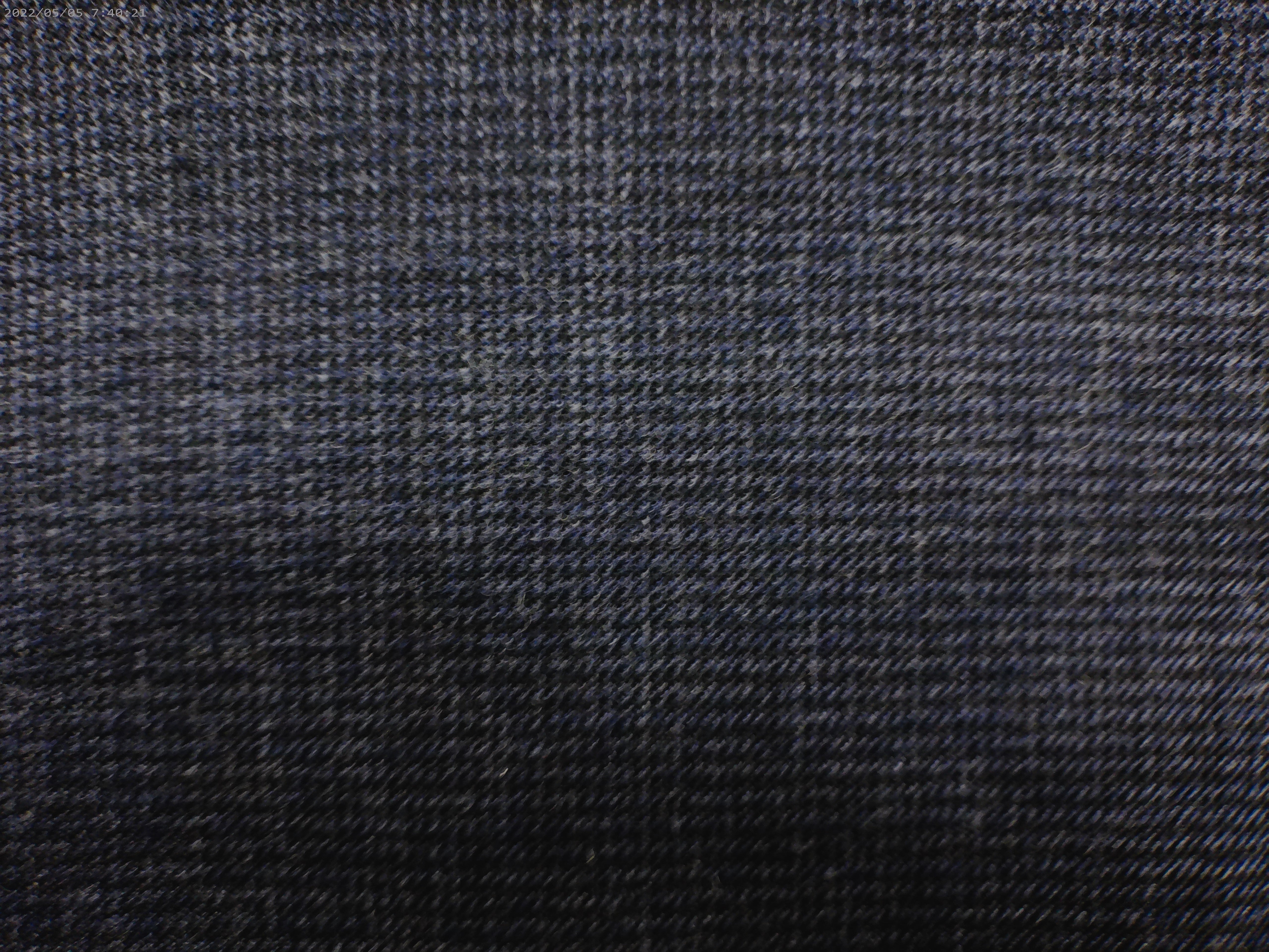 Navy Blue Herringbone Worsted Wool Suiting