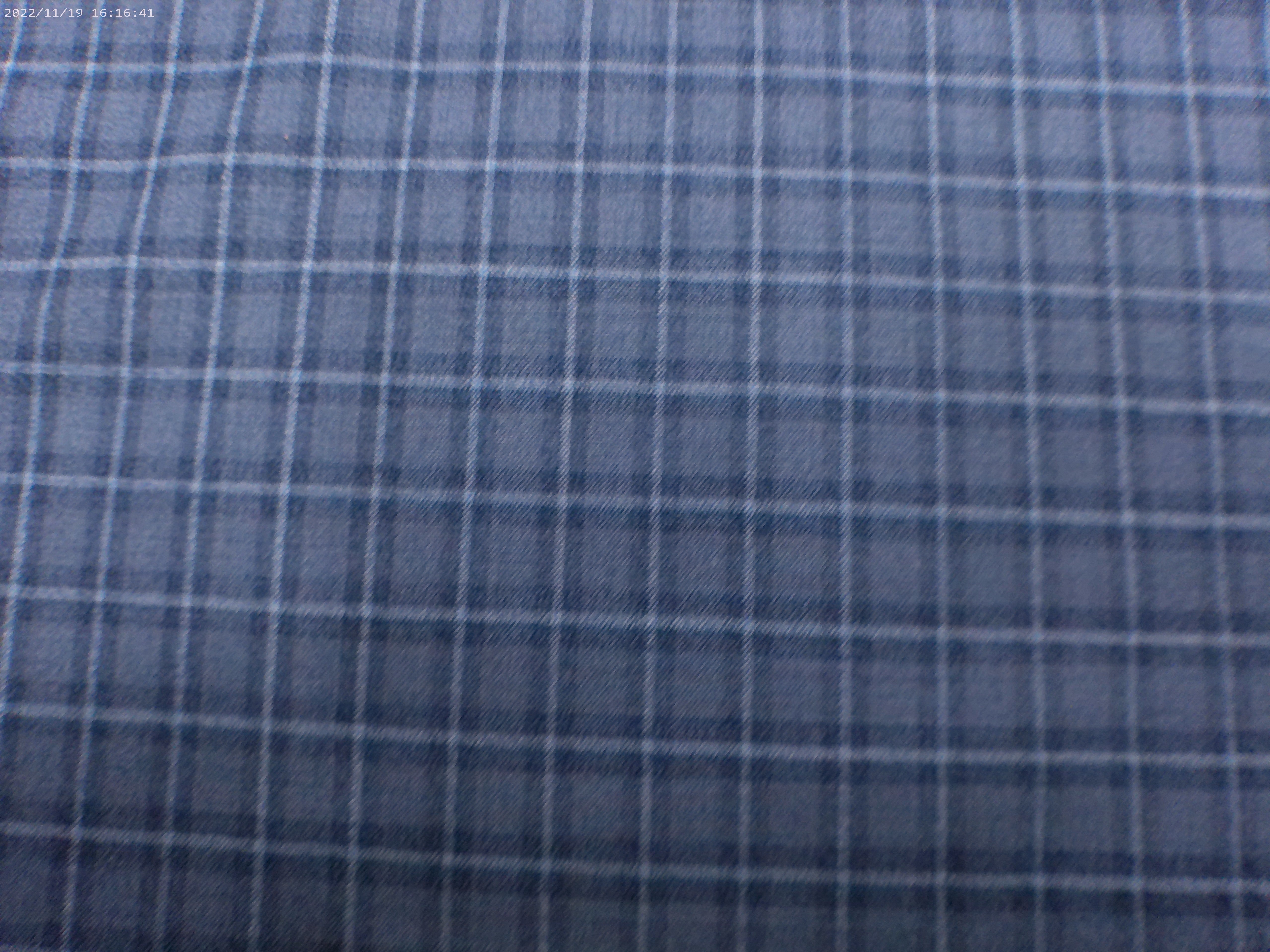 Navy Sky Blue Windowpane Check Wool Suiting