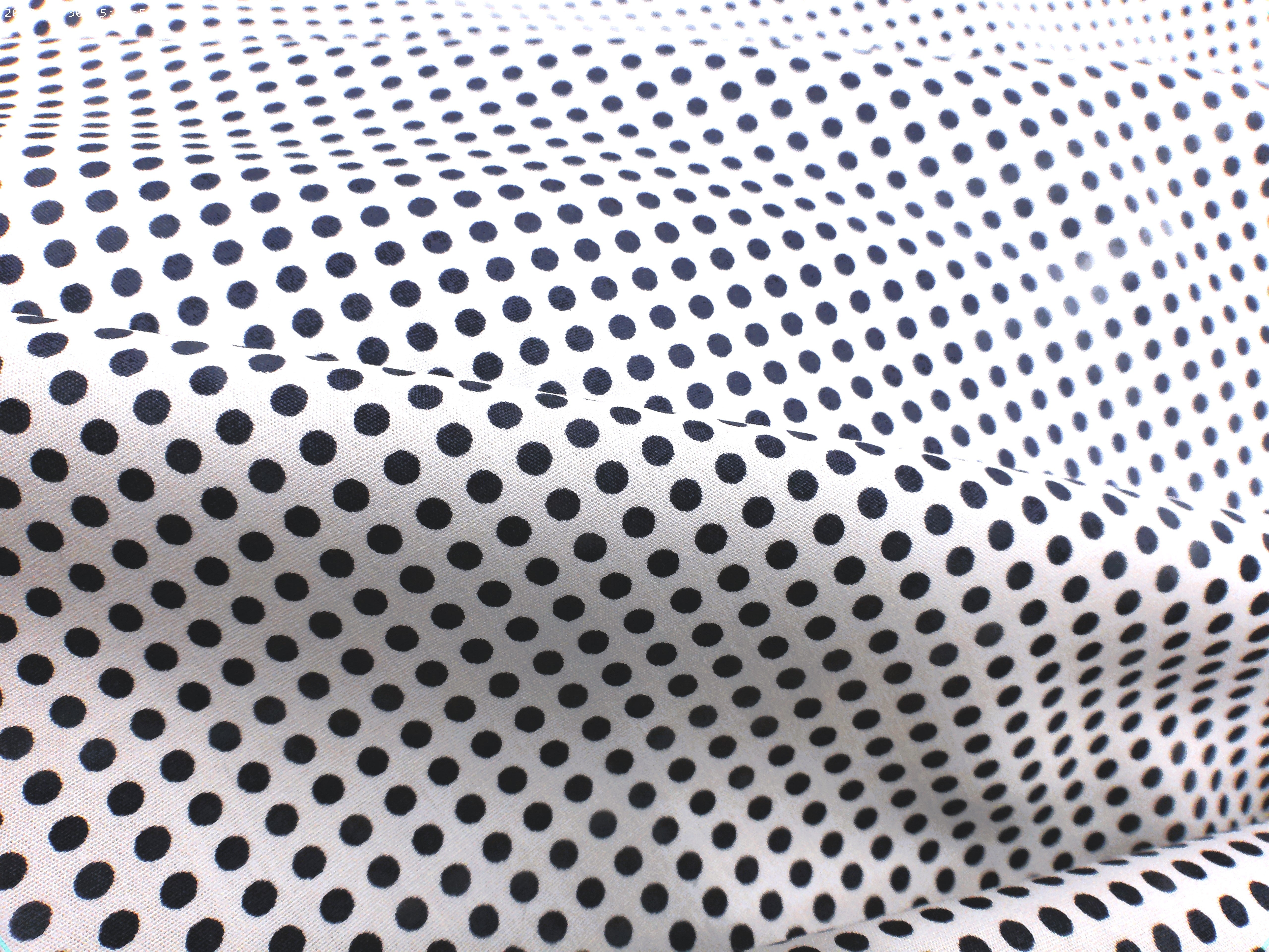 Navy White Pin Dot Egyptian Cotton Dresses Shirting