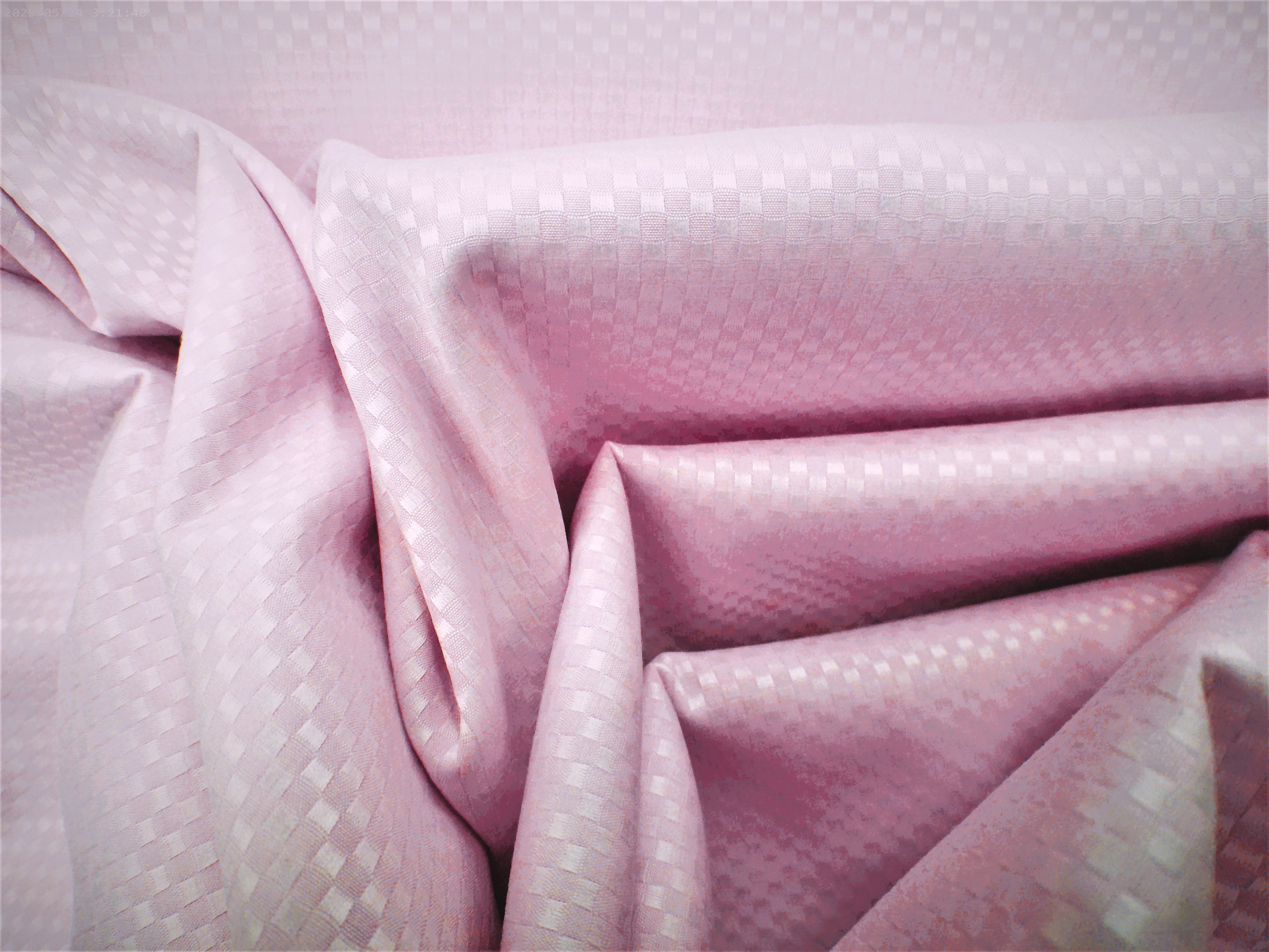Pink Check Egyptian Cotton Dresses Shirting
