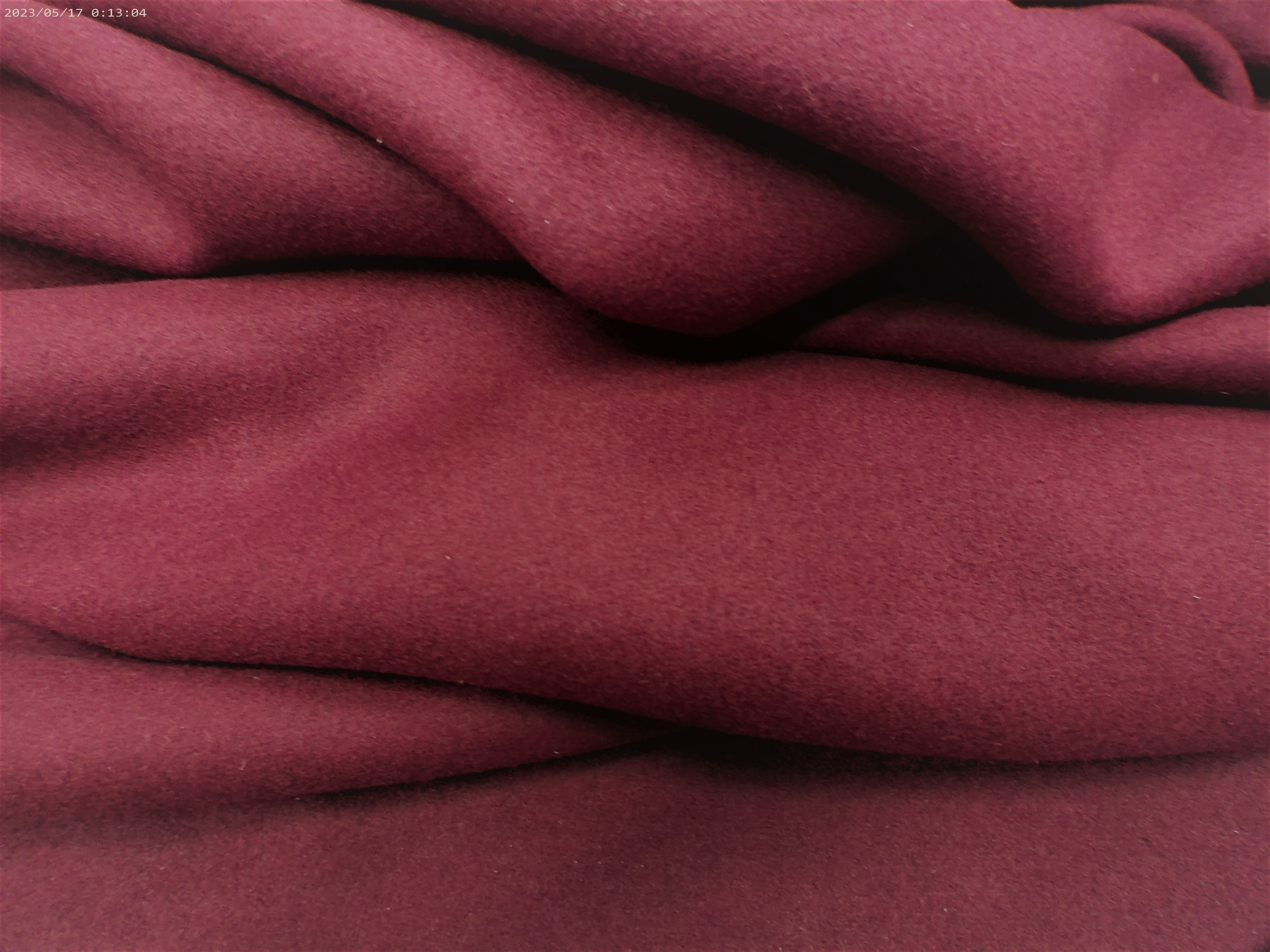 Red Plain Cashmere Wool Coating