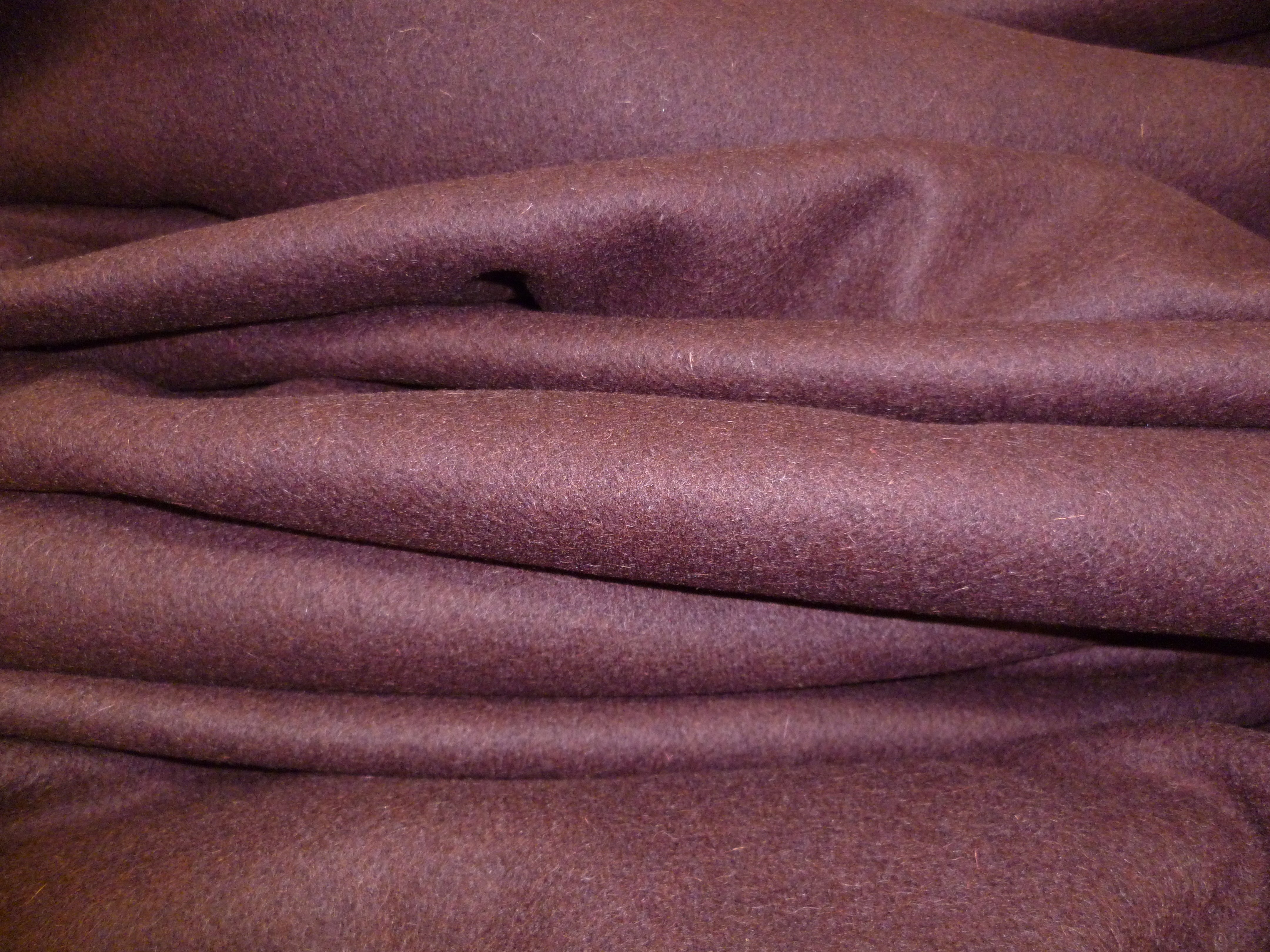 Red Plain Wool Coating