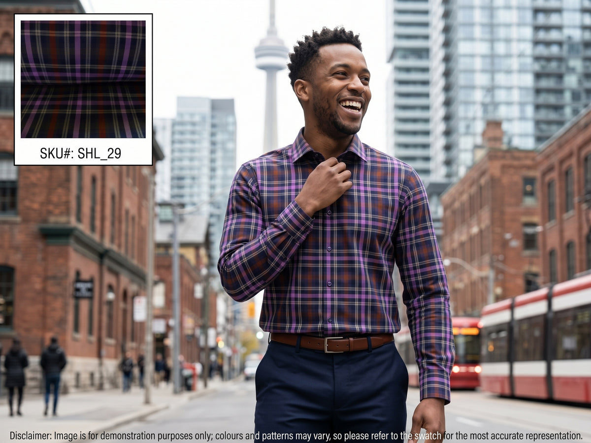 Multicolour Plaid Cotton Shirting