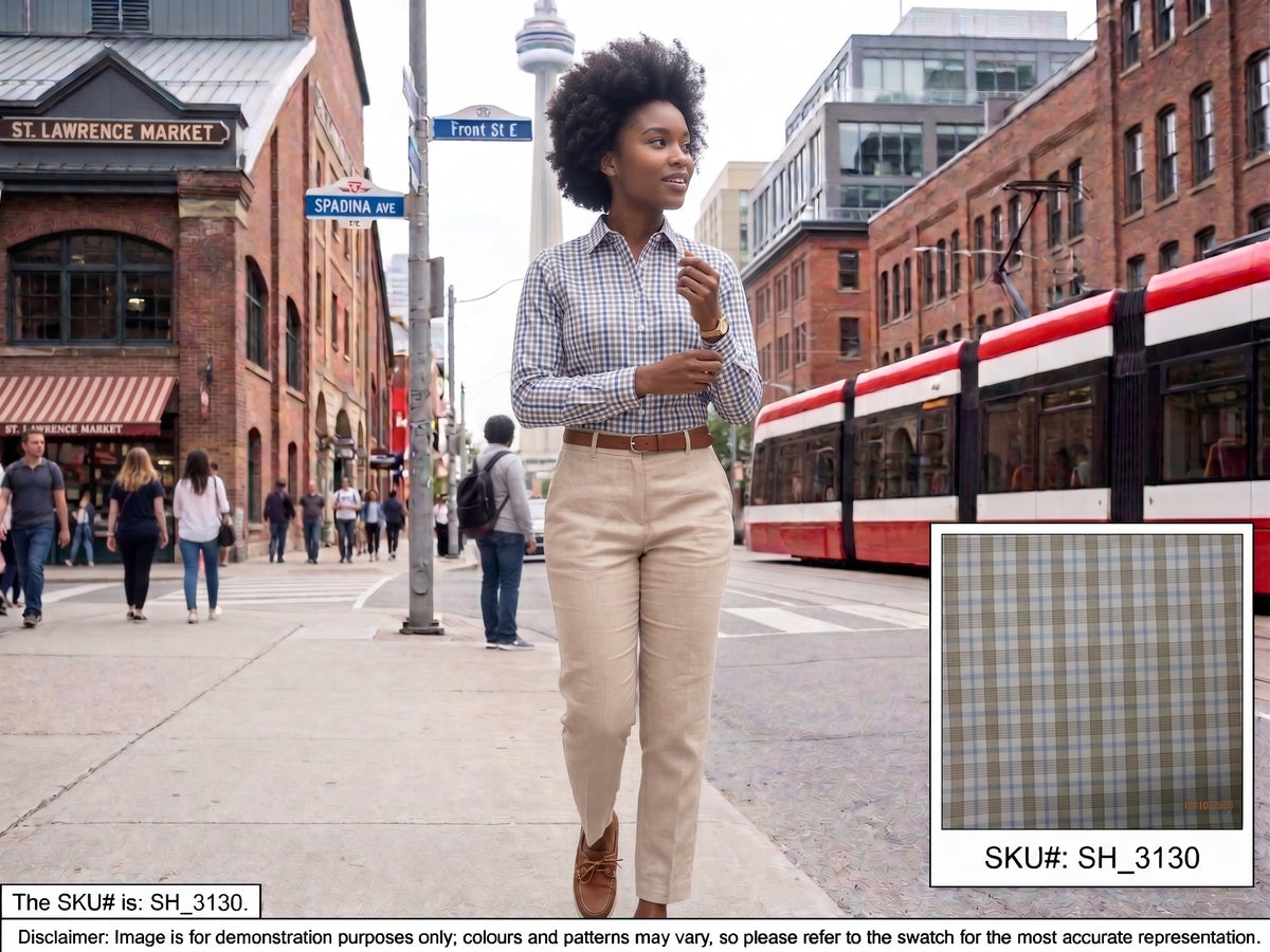 Multicolour Check Cotton Shirting