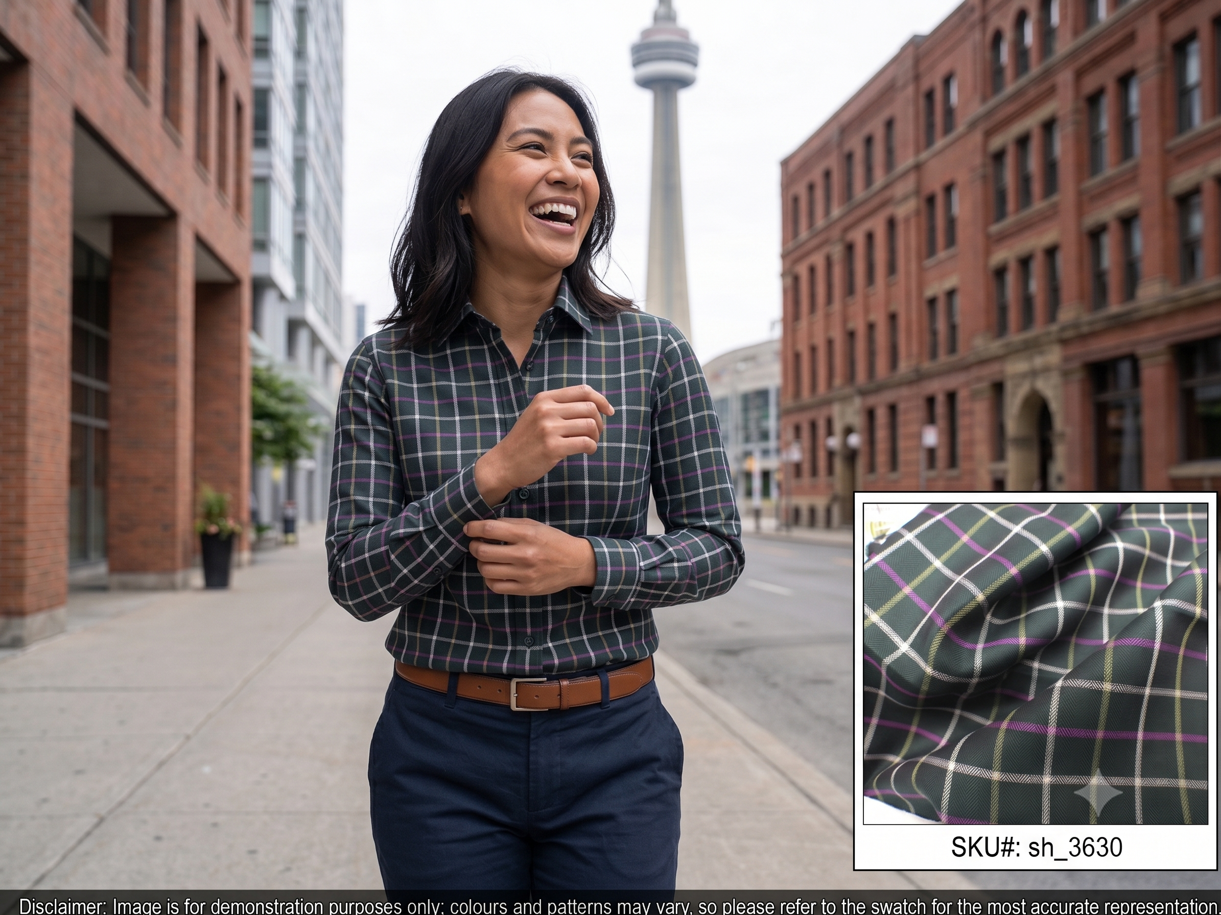 Multicolour Check Cotton Shirting