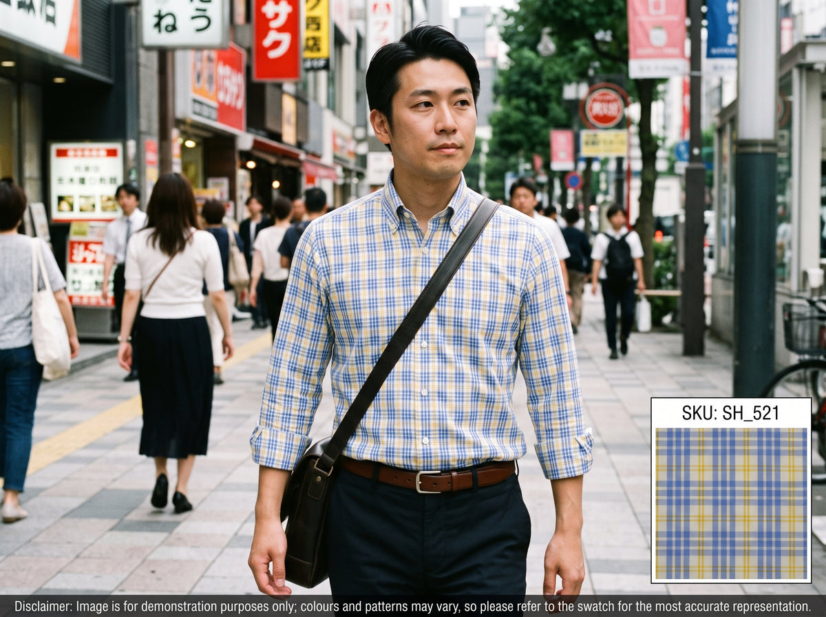 Multicolour Check Cotton Shirting