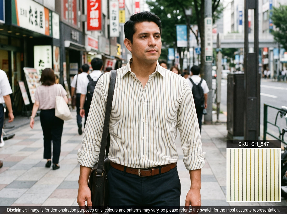 Multicolour Stripe Cotton Shirting