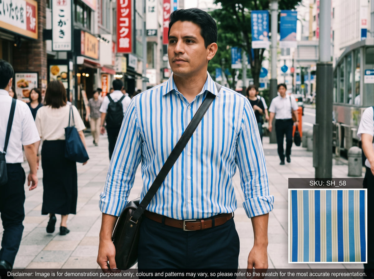 Multicolour Stripe Cotton Shirting