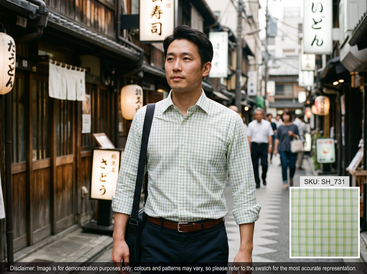 Multicolour Check Cotton Shirting