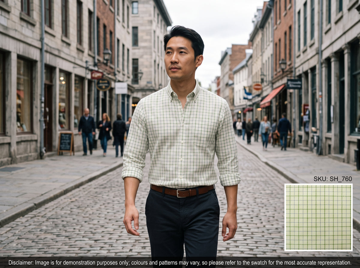Multicolour Check Egyptian Cotton Shirting