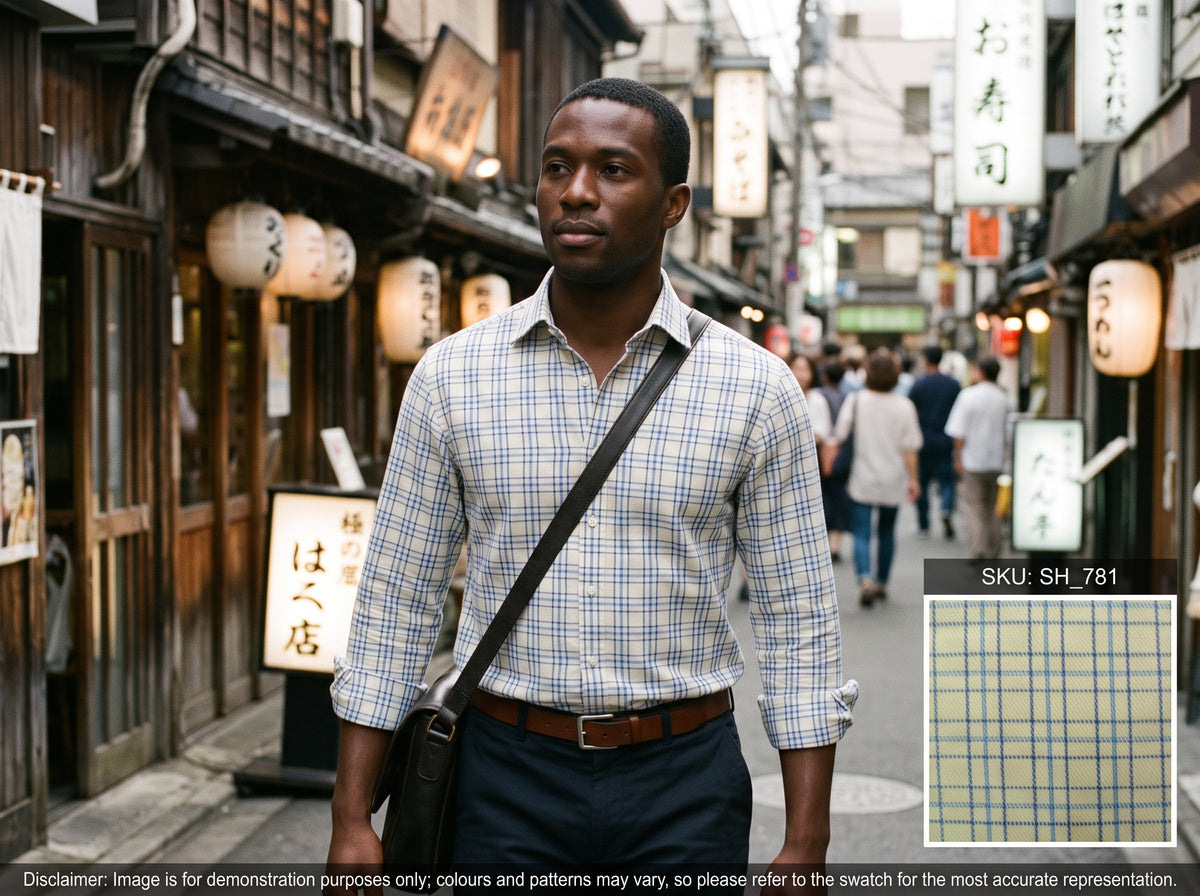 Multicolour Check Cotton Shirting