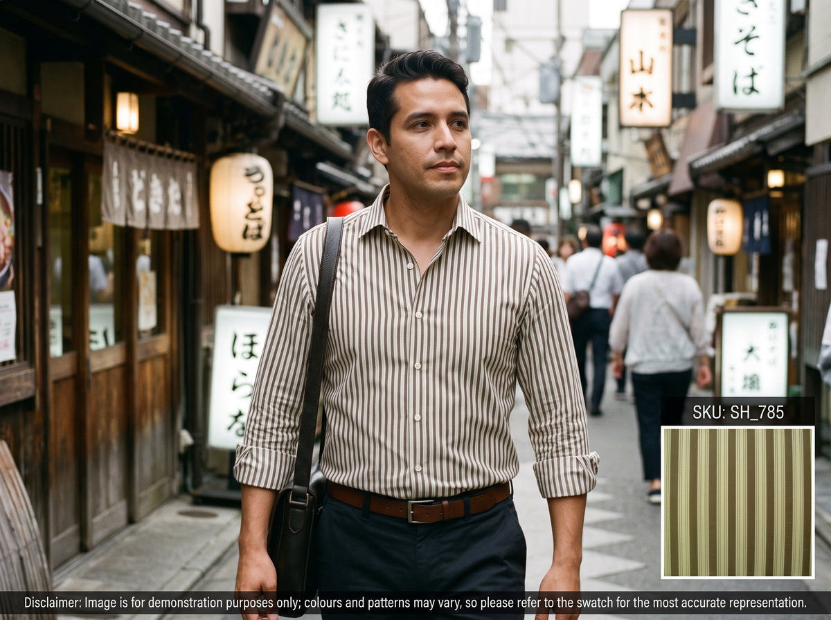 Multicolour Stripe Cotton Shirting