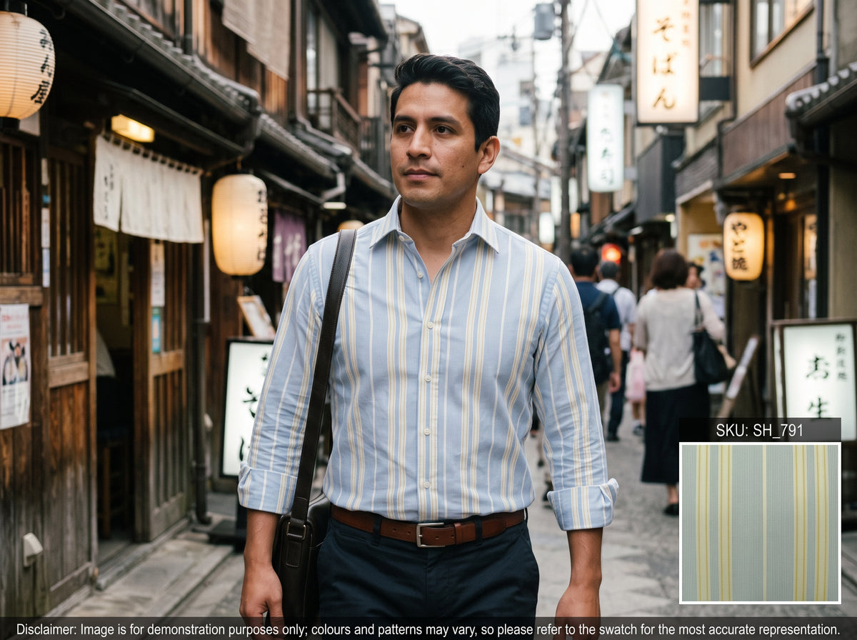 Multicolour Stripe Cotton Shirting