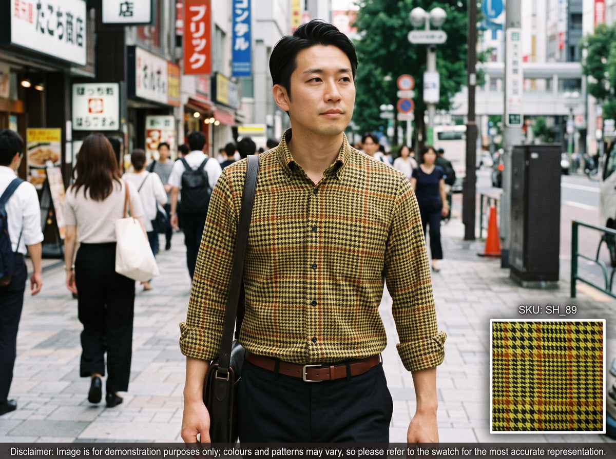 Multicolour Check Cotton Shirting
