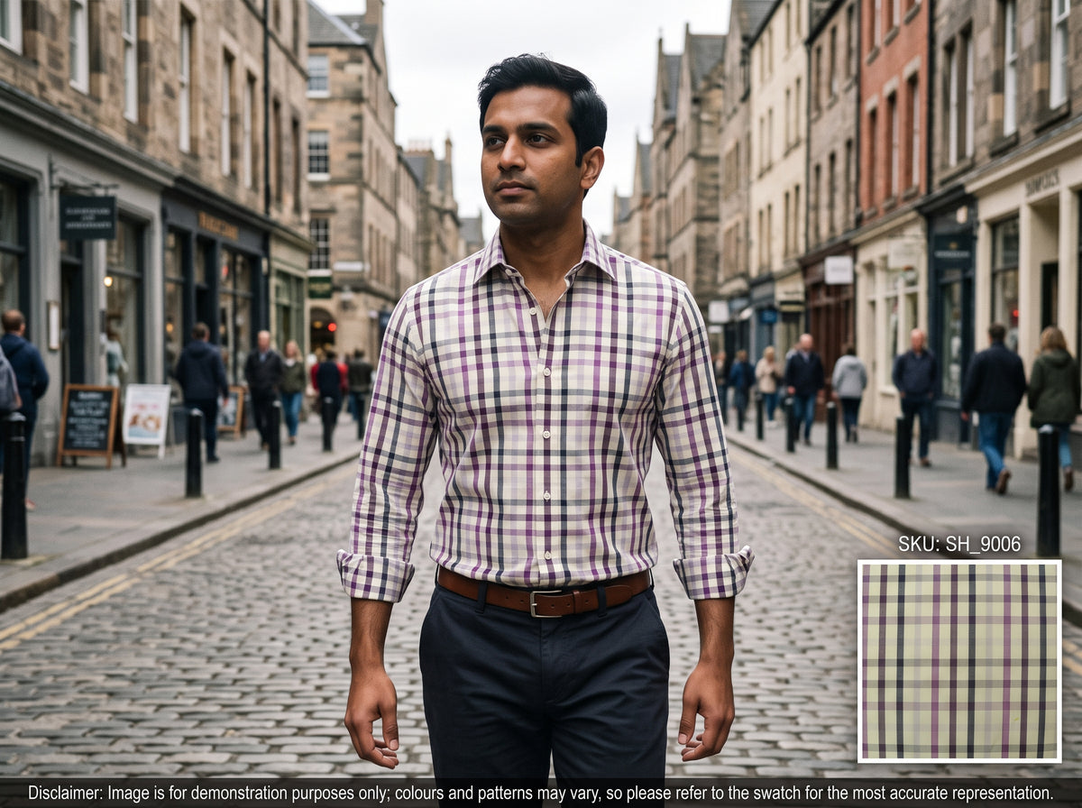Multicolour Check Cotton Shirting