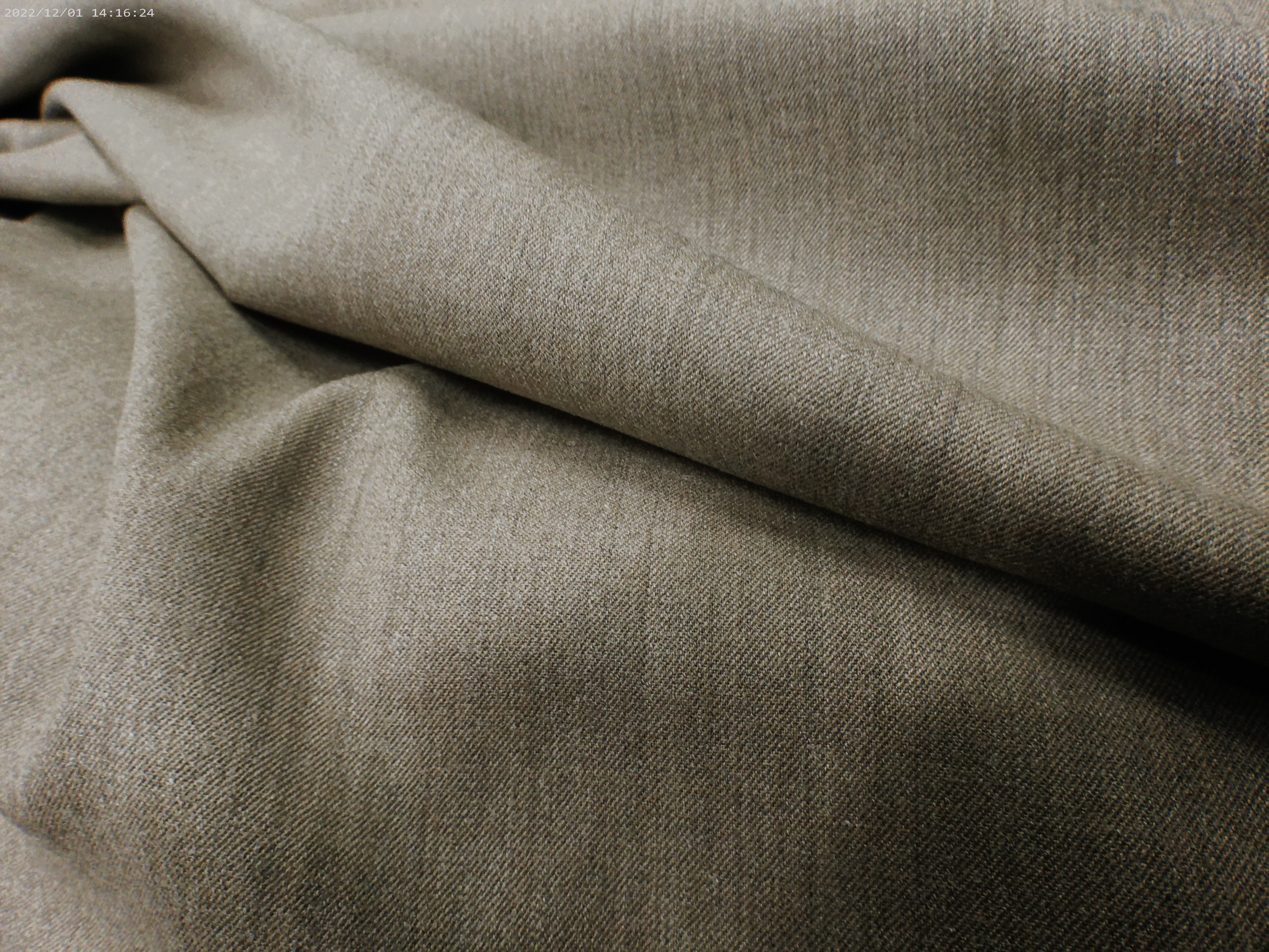 Taupe Plain Worsted Wool Blazer Suiting