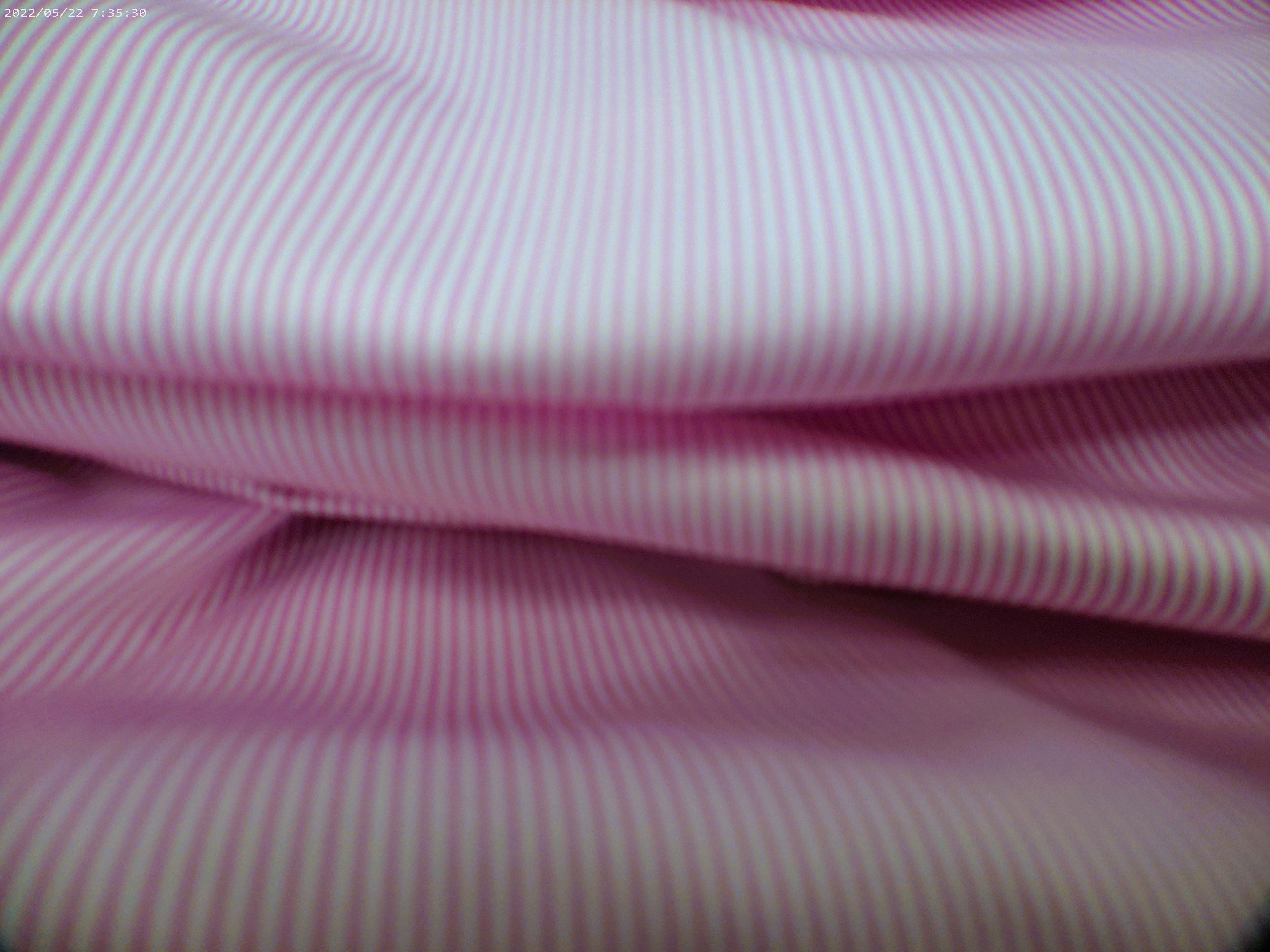 White Pink Stripe Egyptian Cotton Shirting