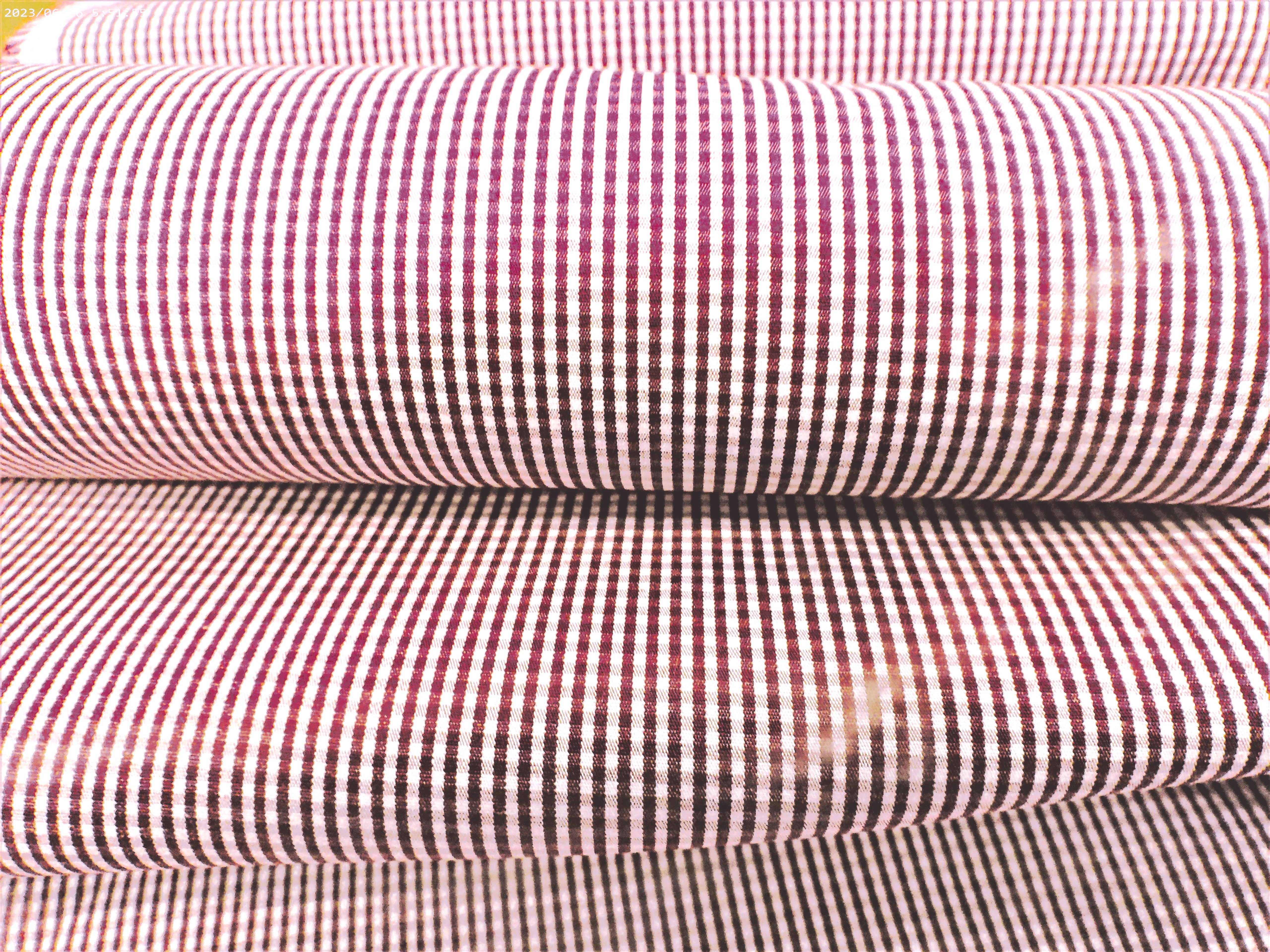 White Red Check Cotton Shirting