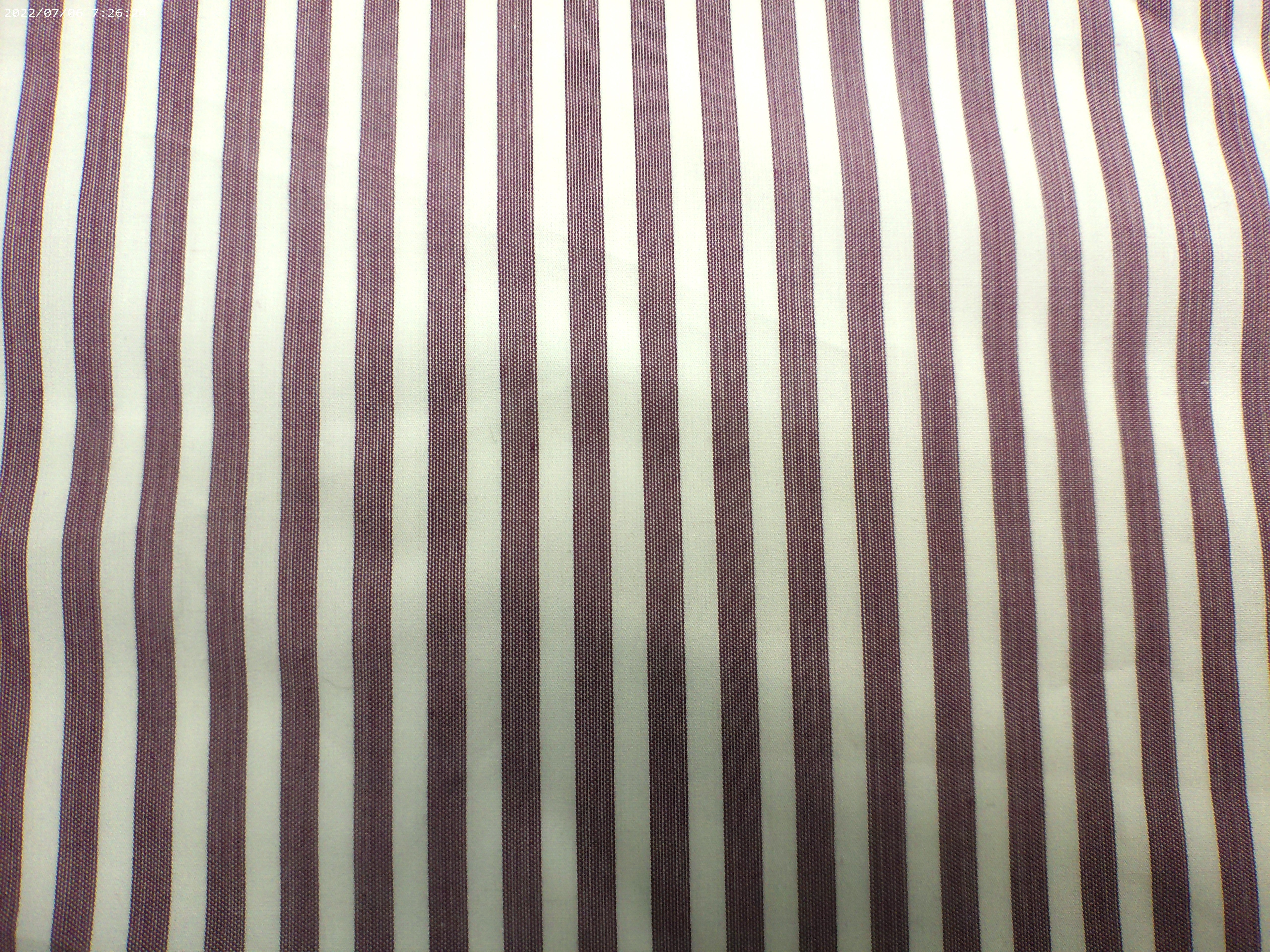 White Red Stripe Egyptian Cotton Shirting