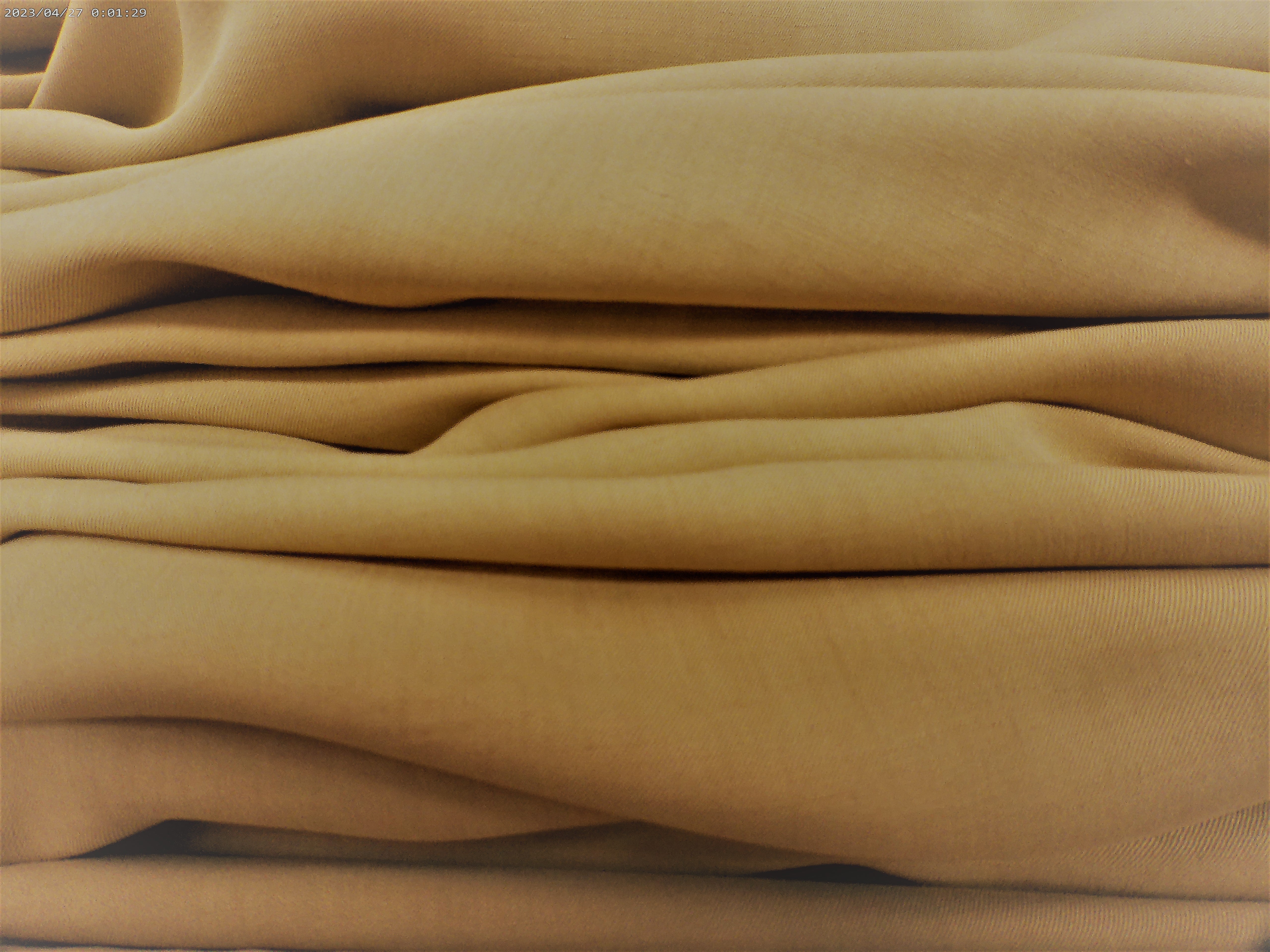 Yellow Gold Plain Silk Linen Suiting