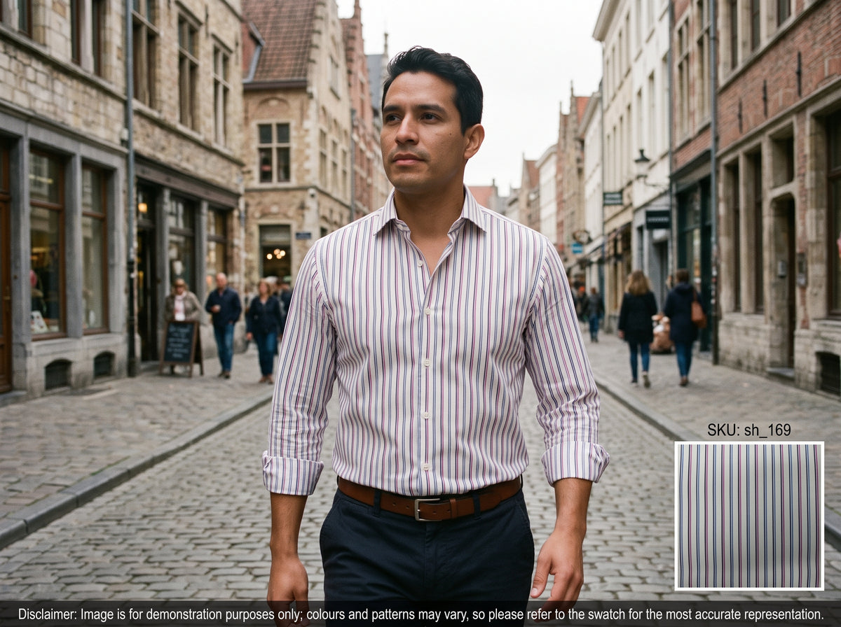 Multicolour Stripe Cotton Shirting