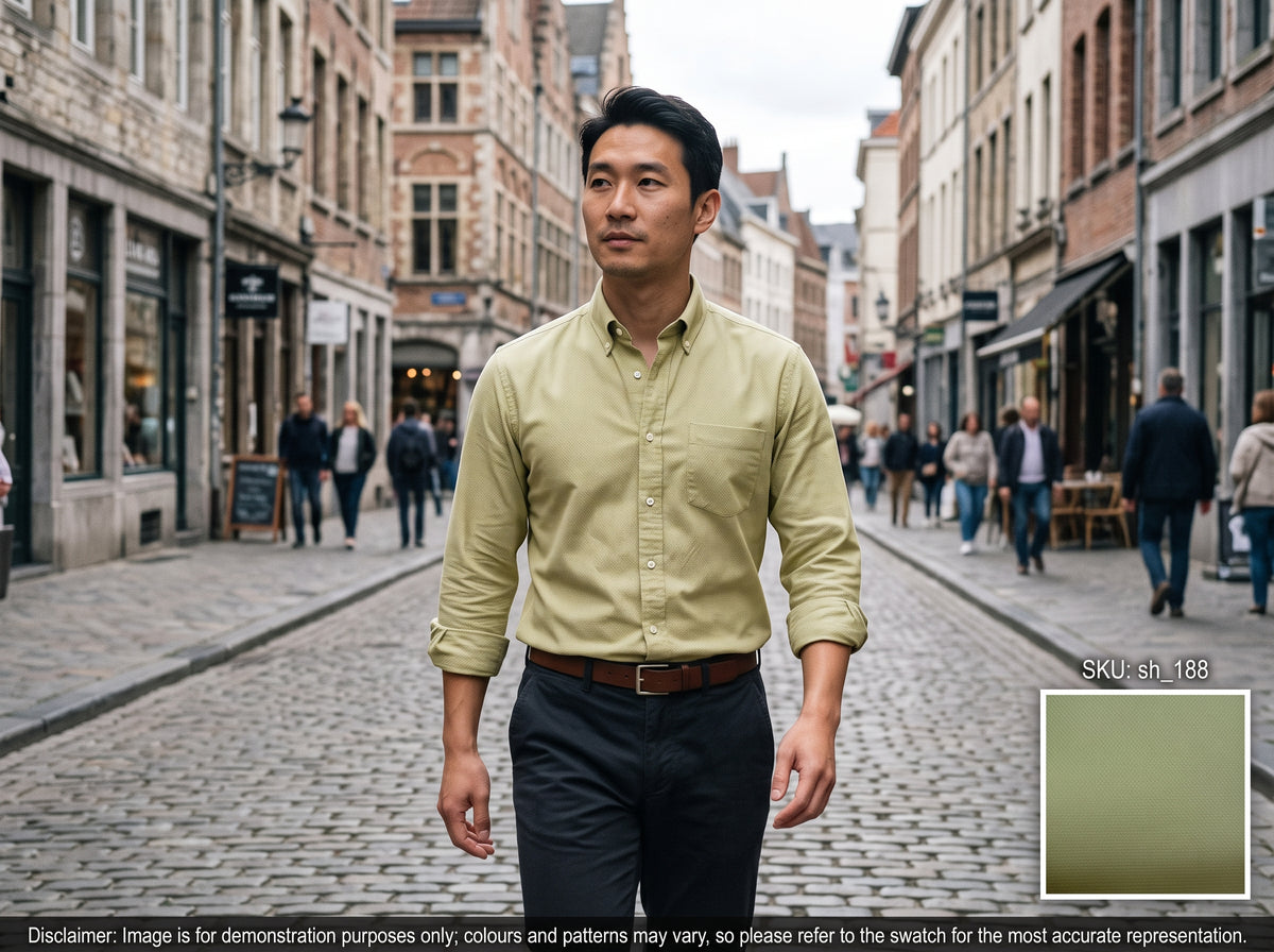 Cream Plain Cotton Shirting