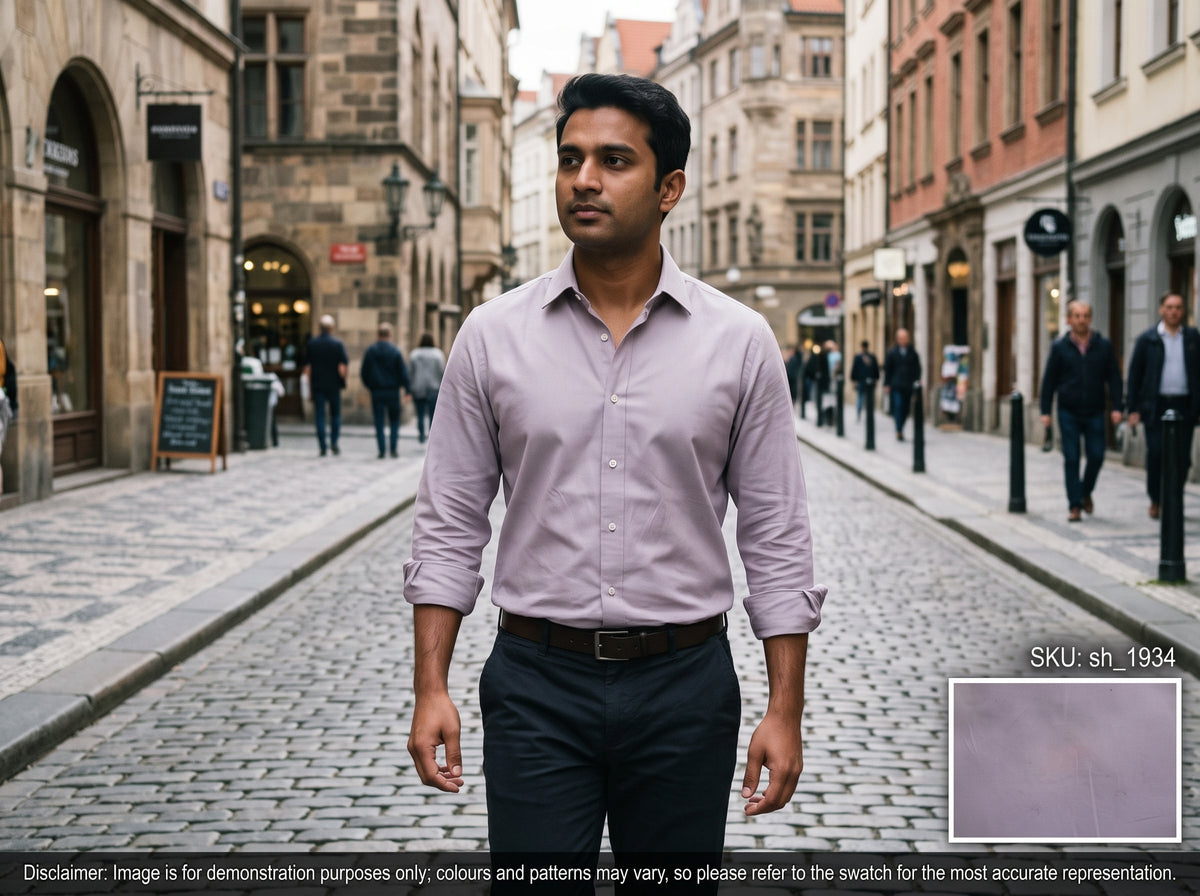 Royal Purple Plain Cotton Shirting