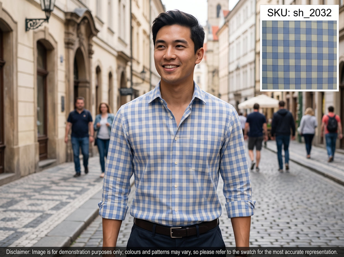 Multicolour Check Egyptian Cotton Shirting