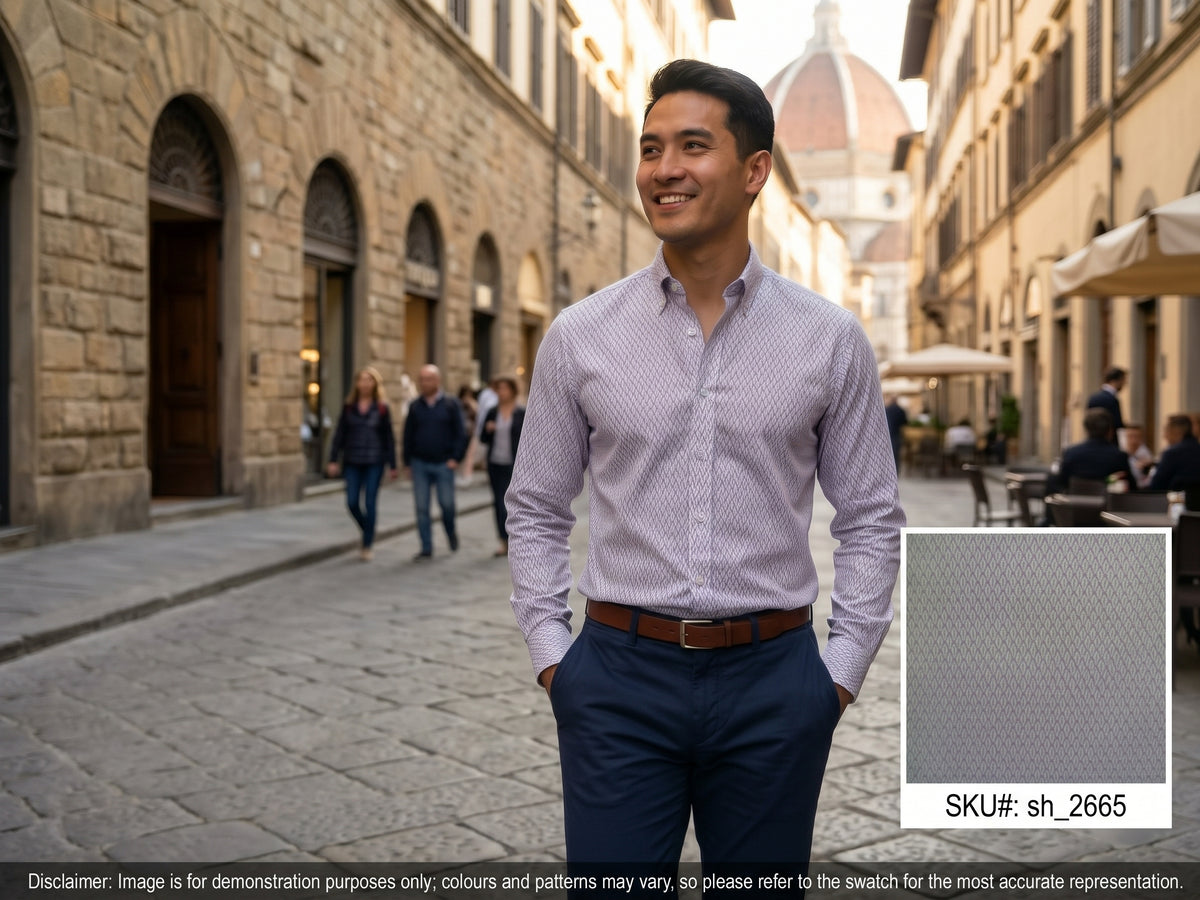 Lavander Purple Birdseye Cotton Shirting