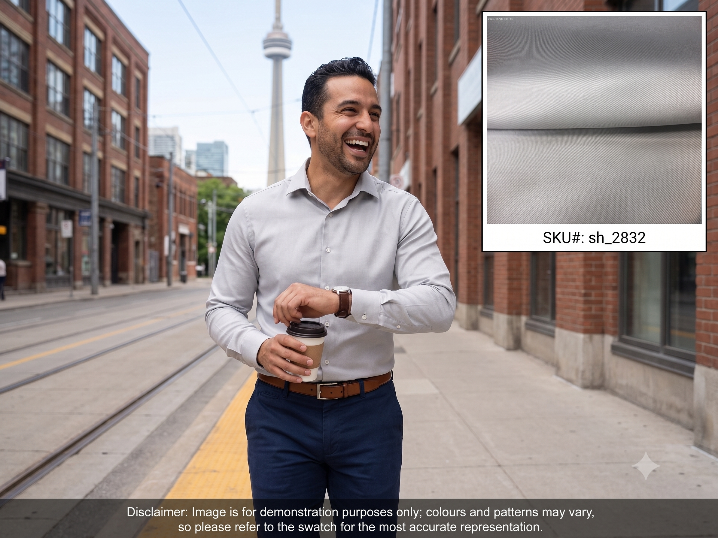 Man with Grey Plain Egyptian Cotton Dresses Shirting