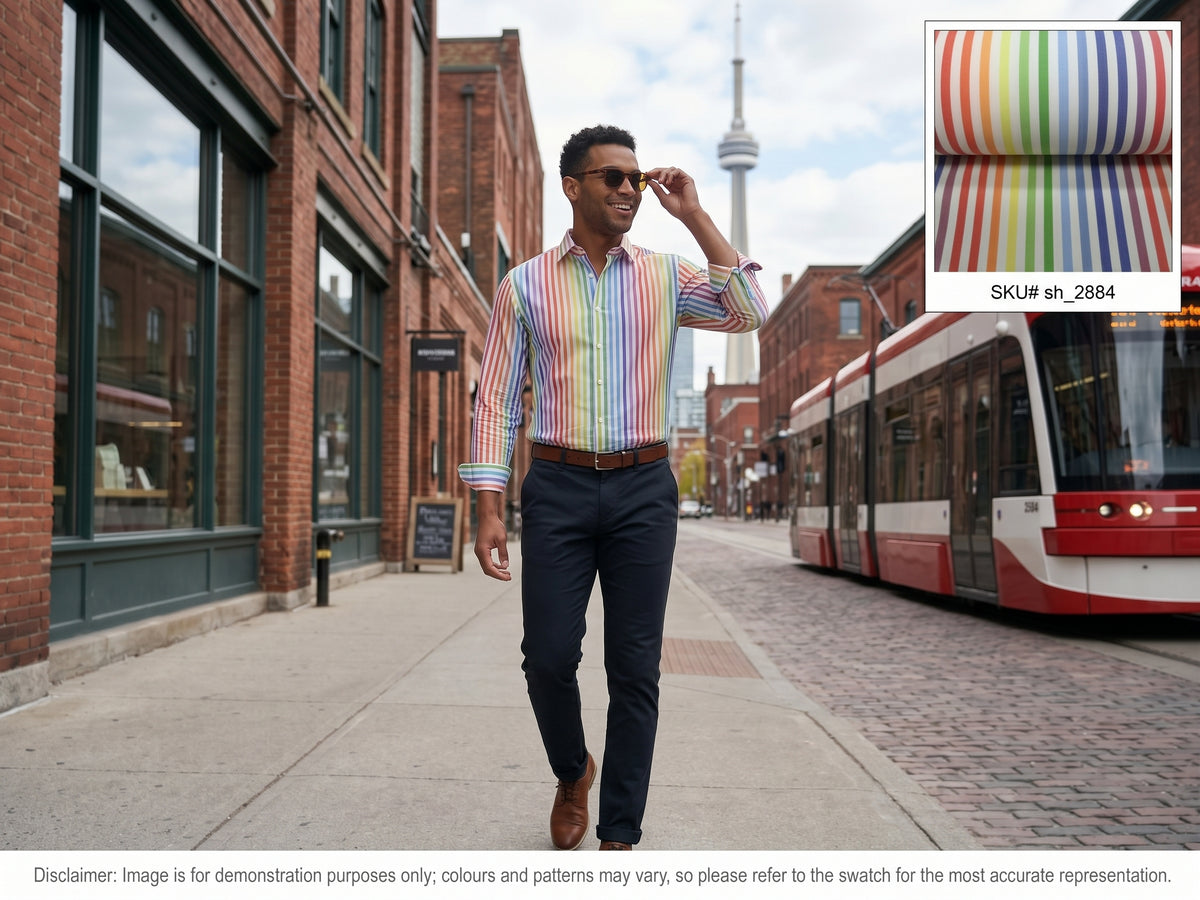 Multicolour Stripe Cotton Shirting