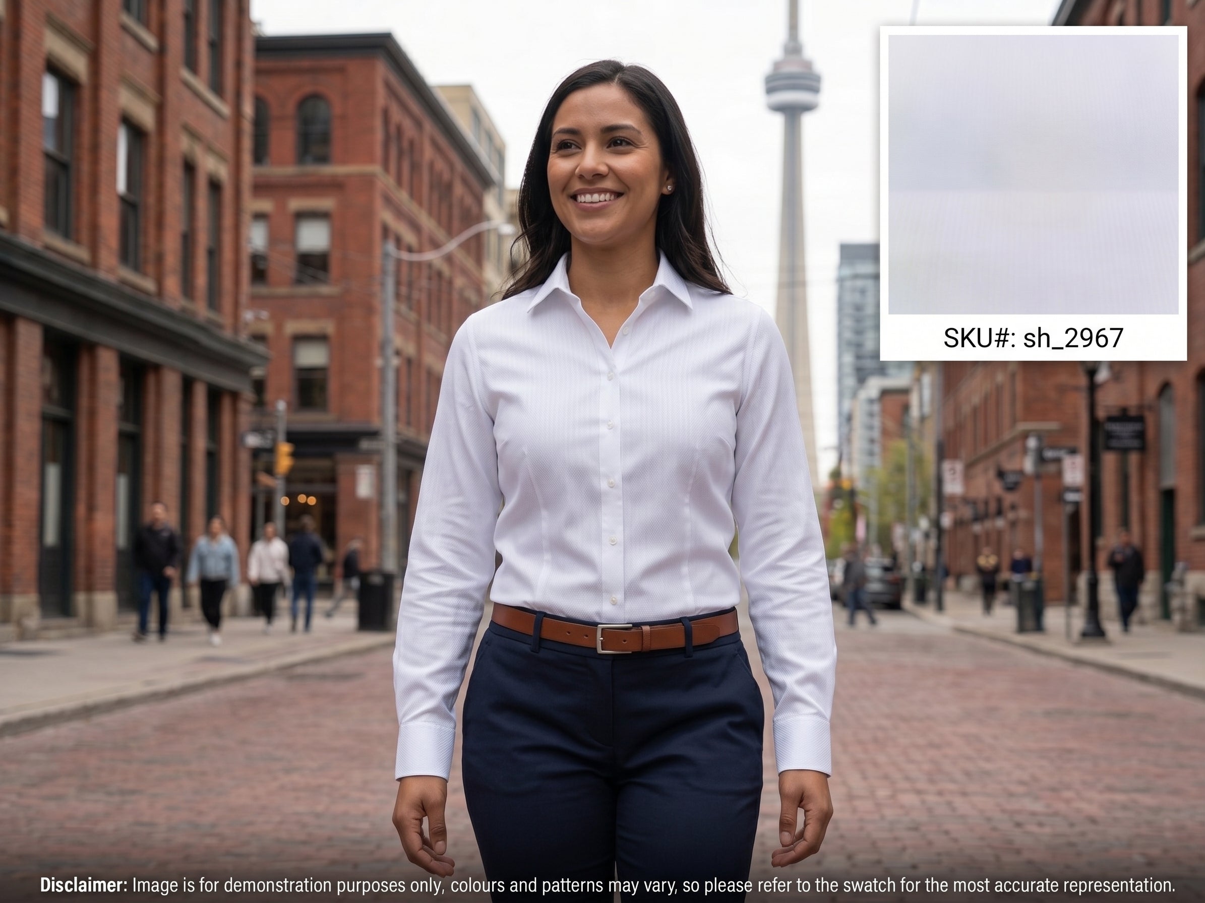 White Stripe Egyptian Cotton Shirting