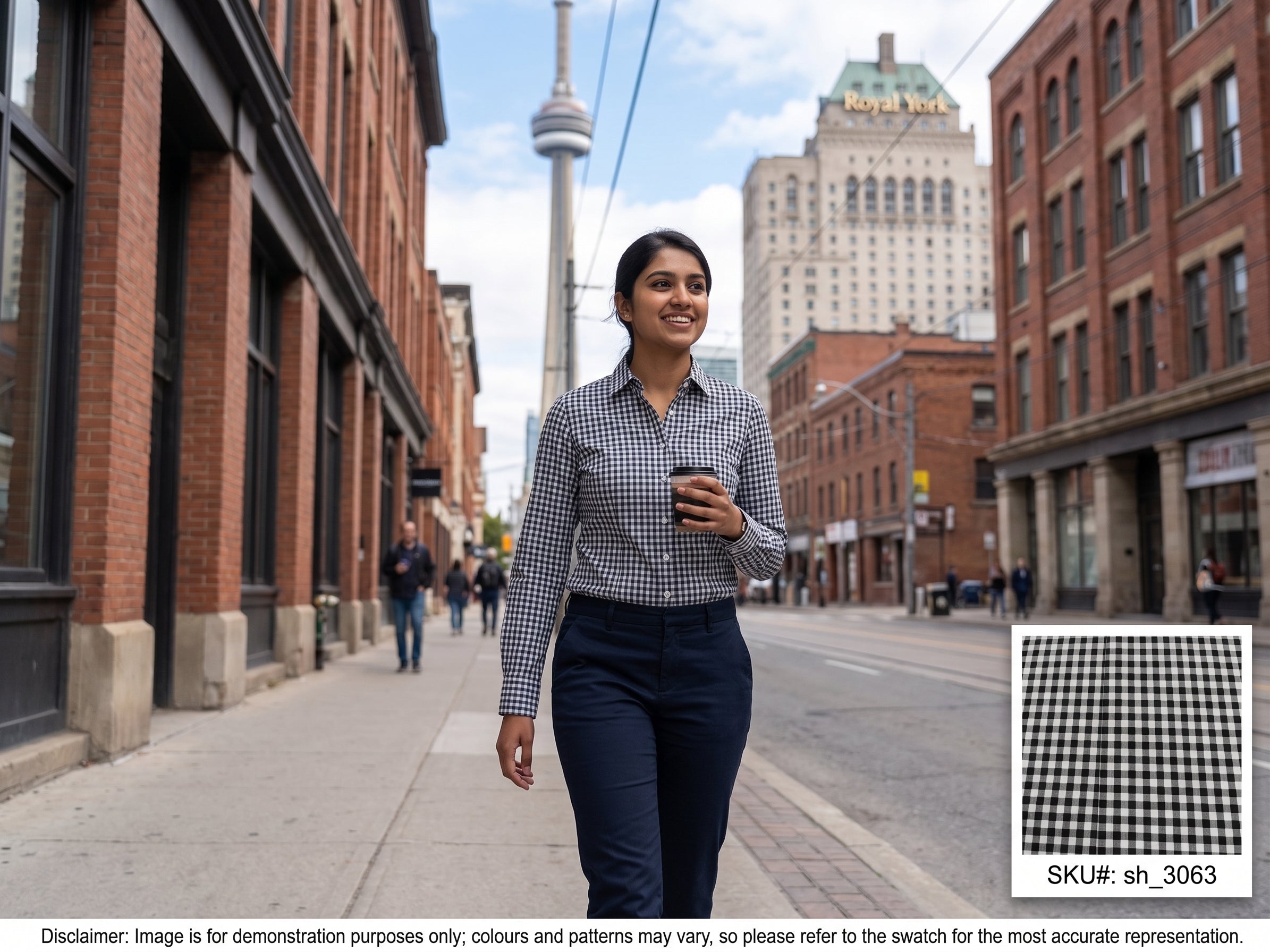 Black White Cotton Shirting