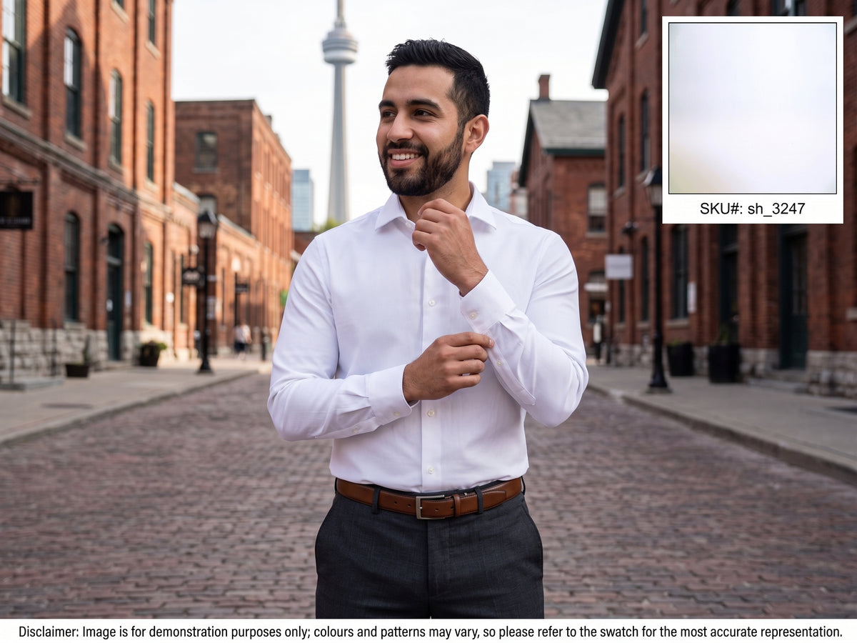 White Egyptian Cotton Shirting Fabric