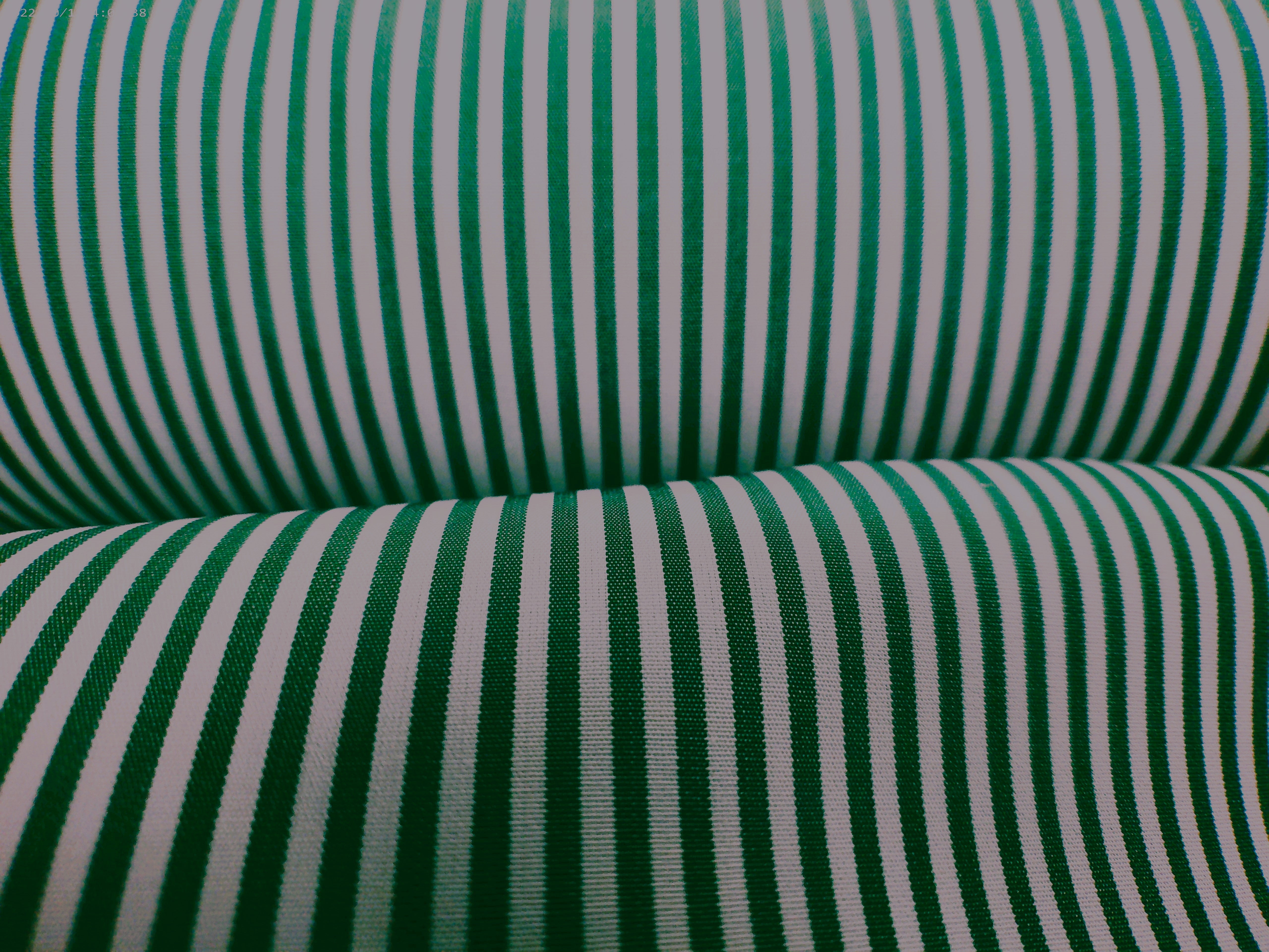 White Green Stripe Cotton Dresses Shirting