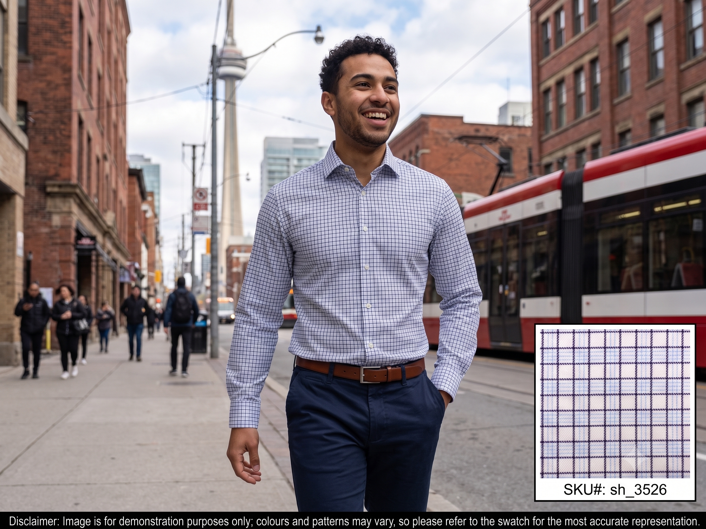 Man with Multicolour Check Cotton Dresses Shirting