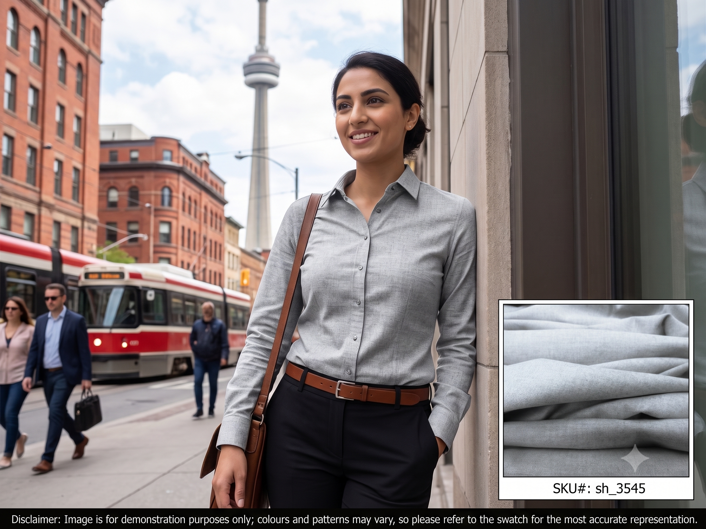 Grey Plain Cashmere Cotton Shirting
