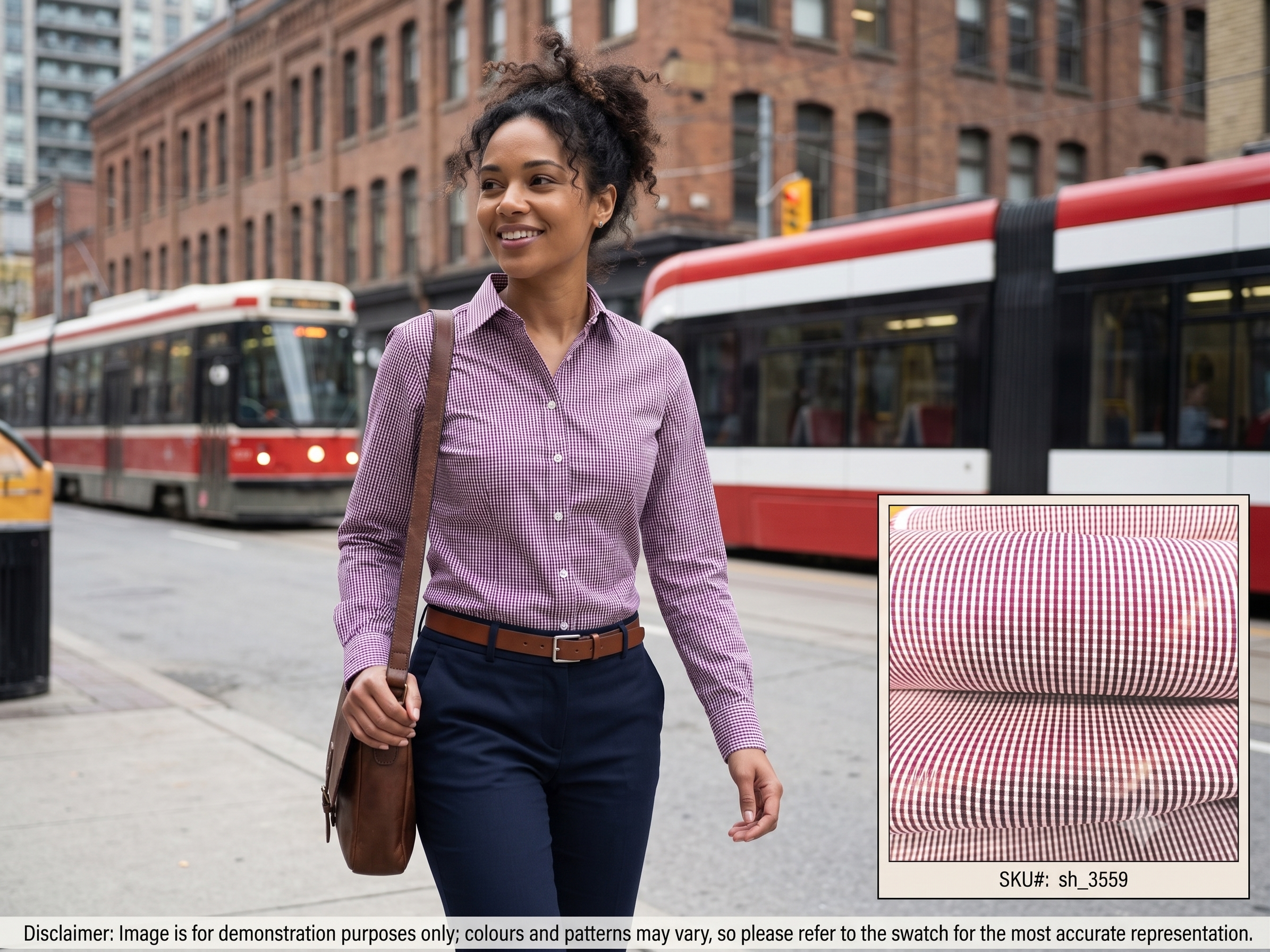 White Red Check Cotton Shirting
