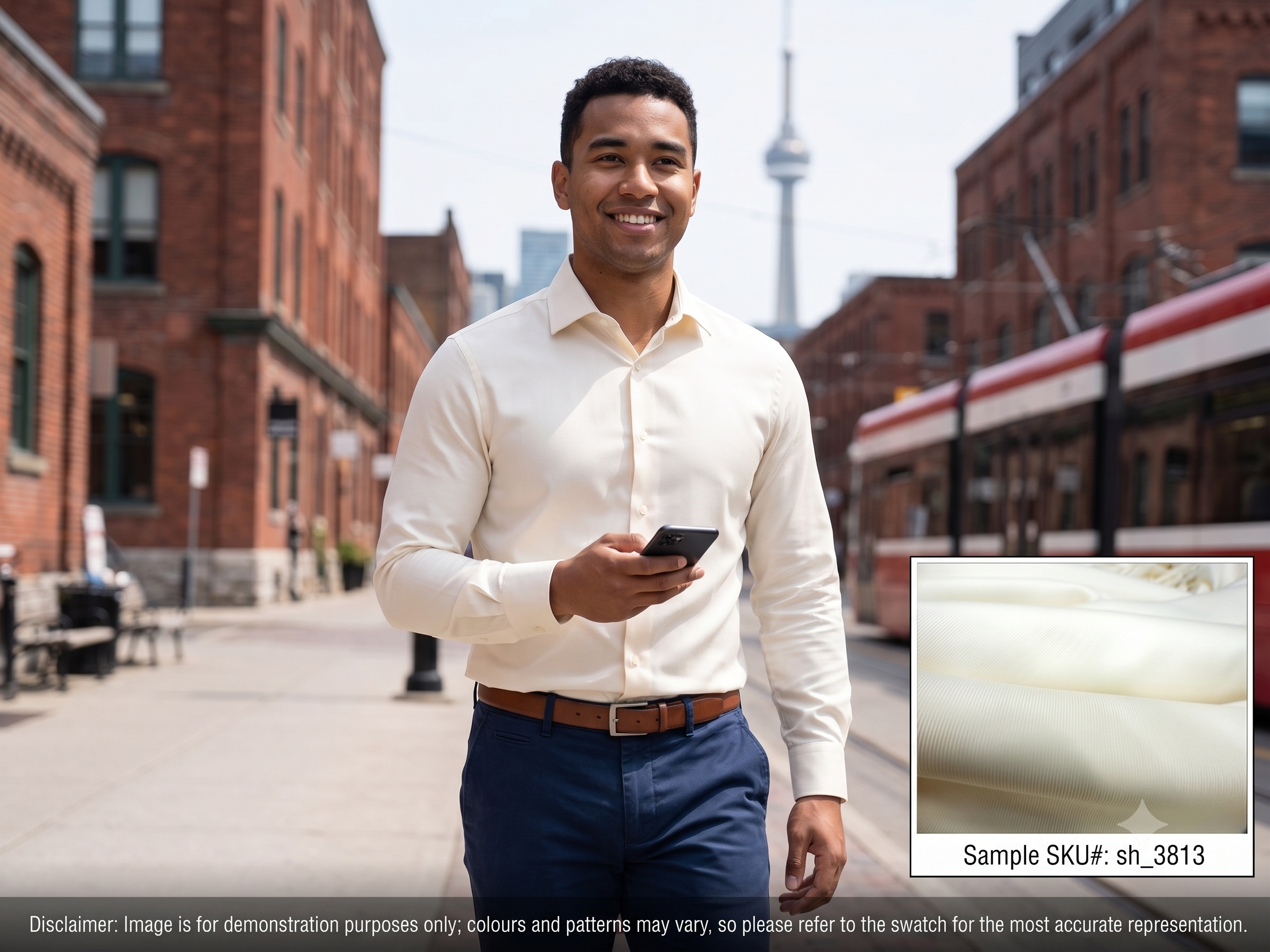Man with Beige Plain Egyptian Cotton Dresses Shirting
