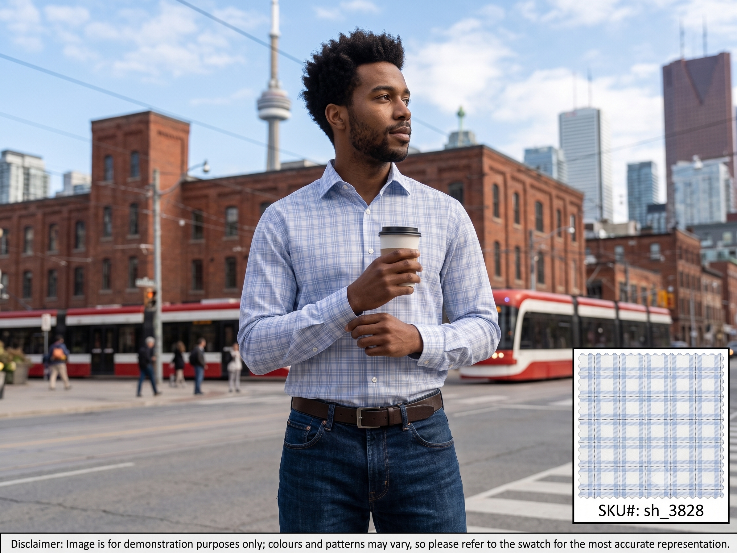Man with Multicolour Check Cotton Dresses Shirting