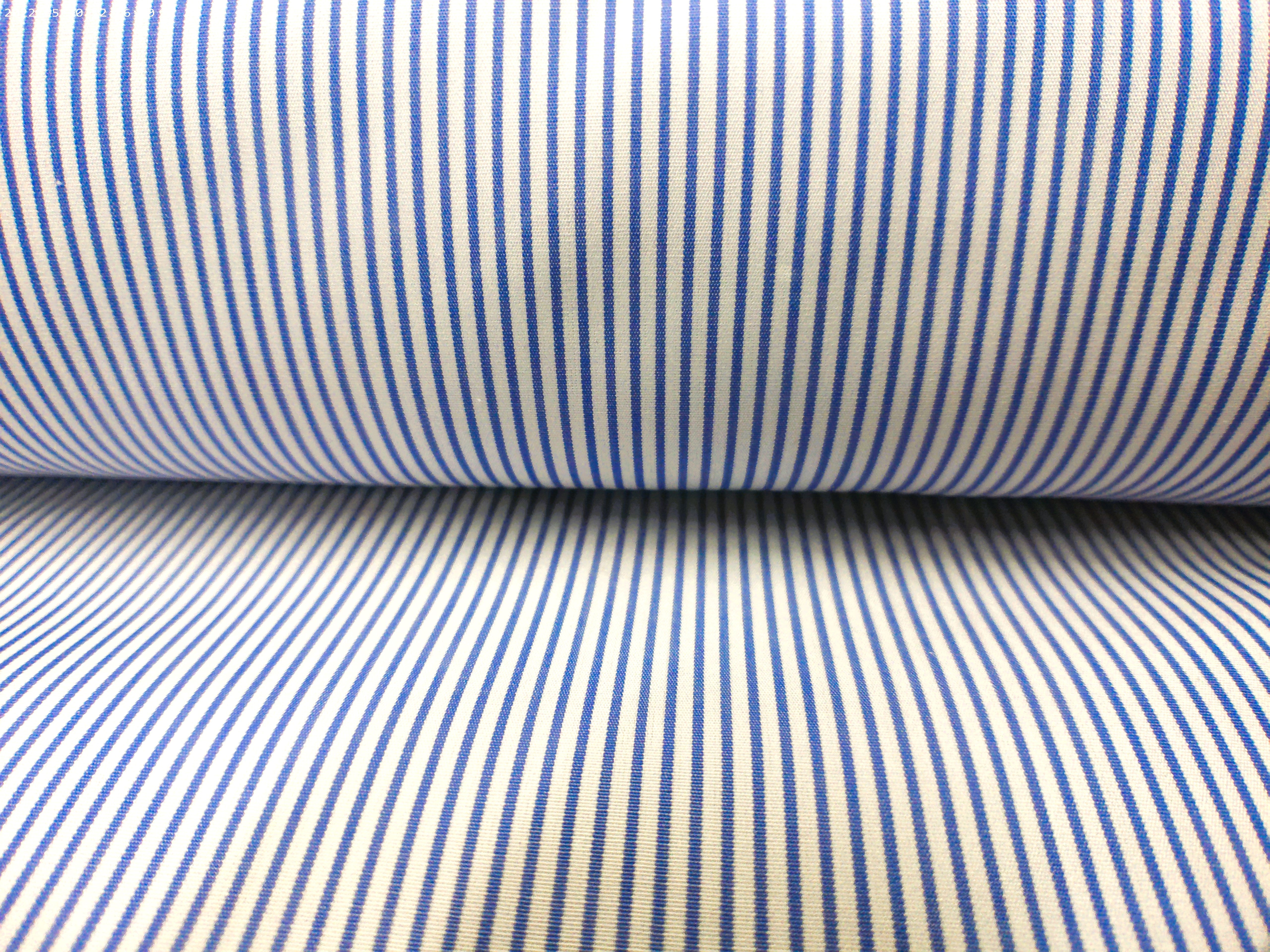 Blue White Stripe Cotton Dresses Shirting