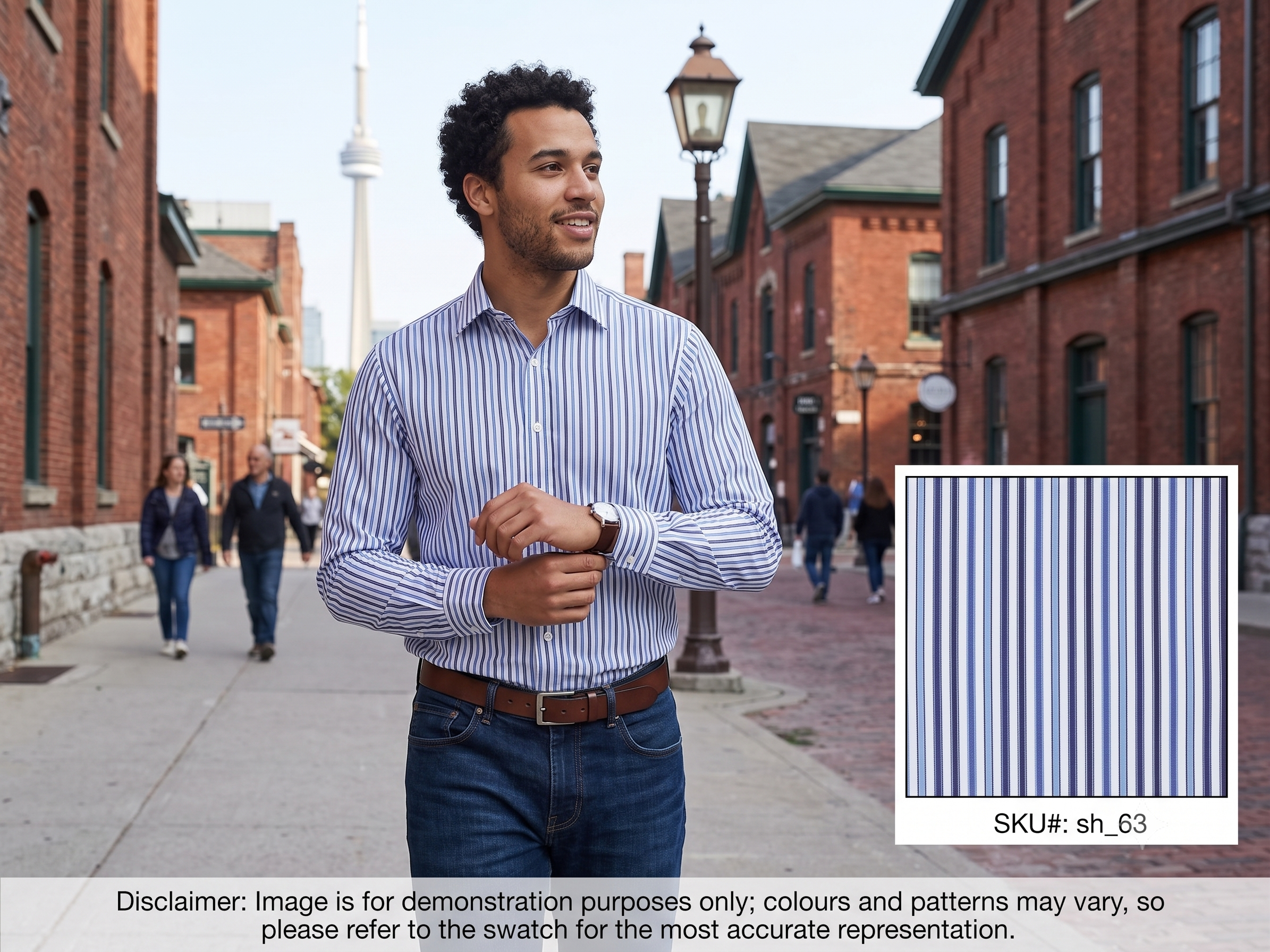 Multicolour Stripe Egyptian Cotton Shirting