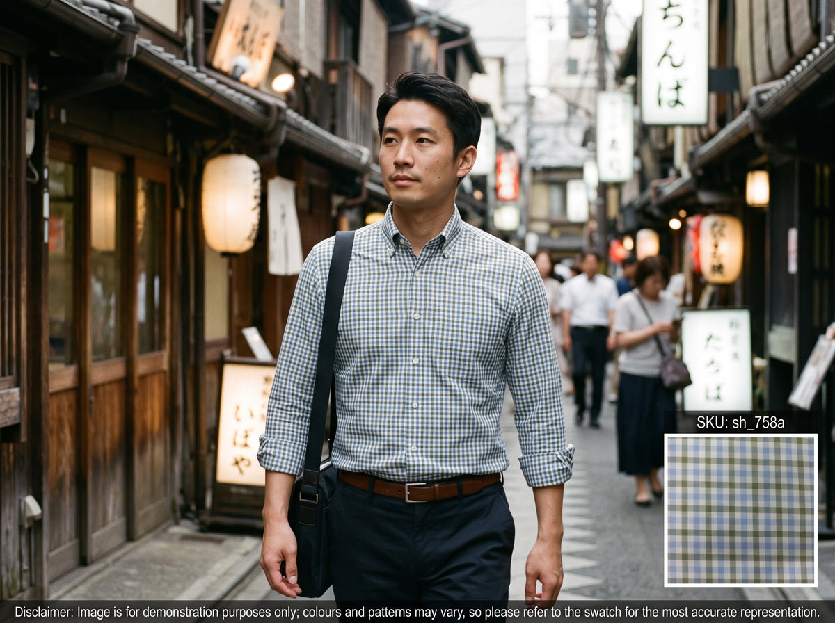 Multicolour Check Cotton Shirting