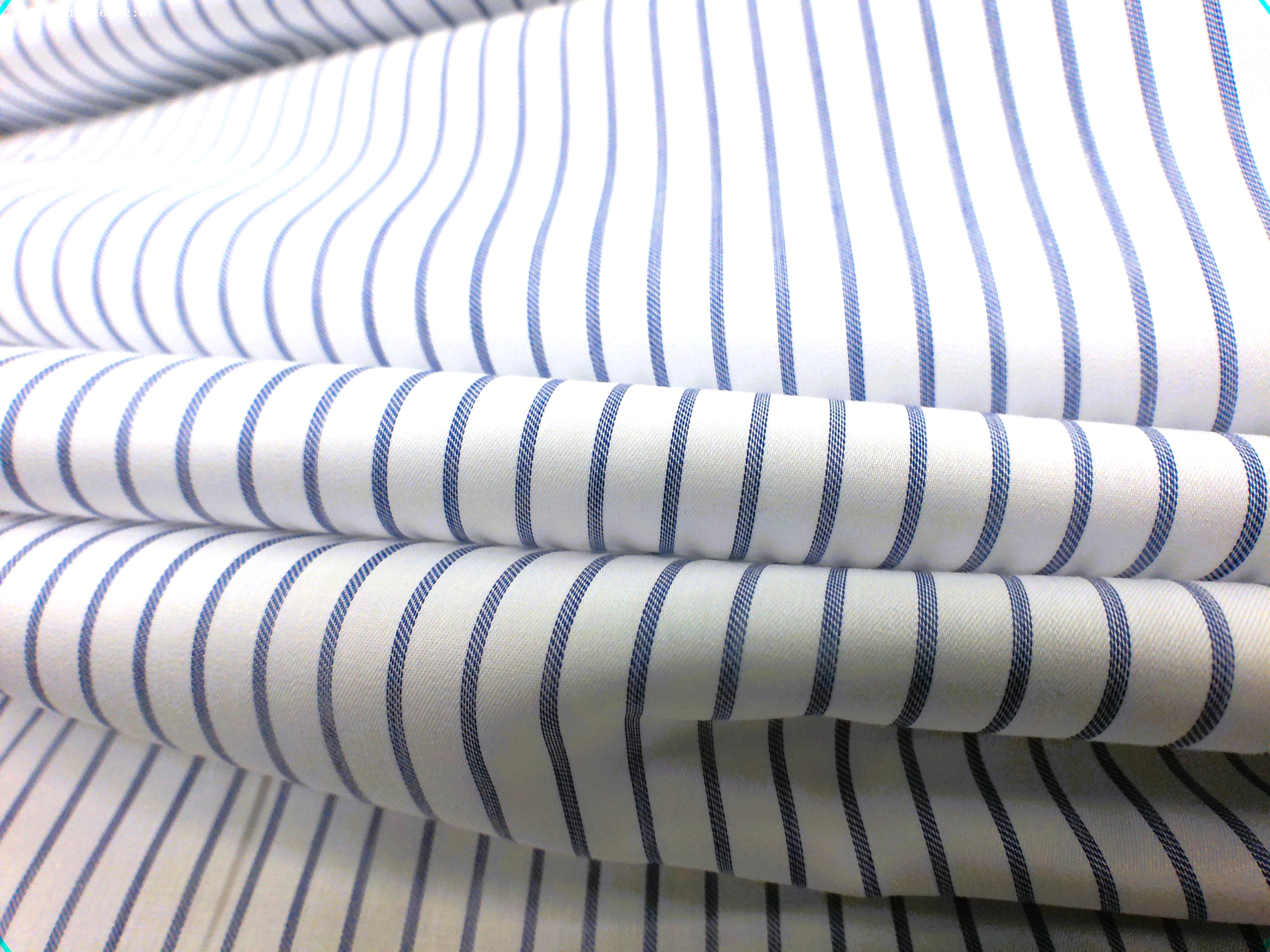 Blue White Stripe Cotton Dresses Shirting