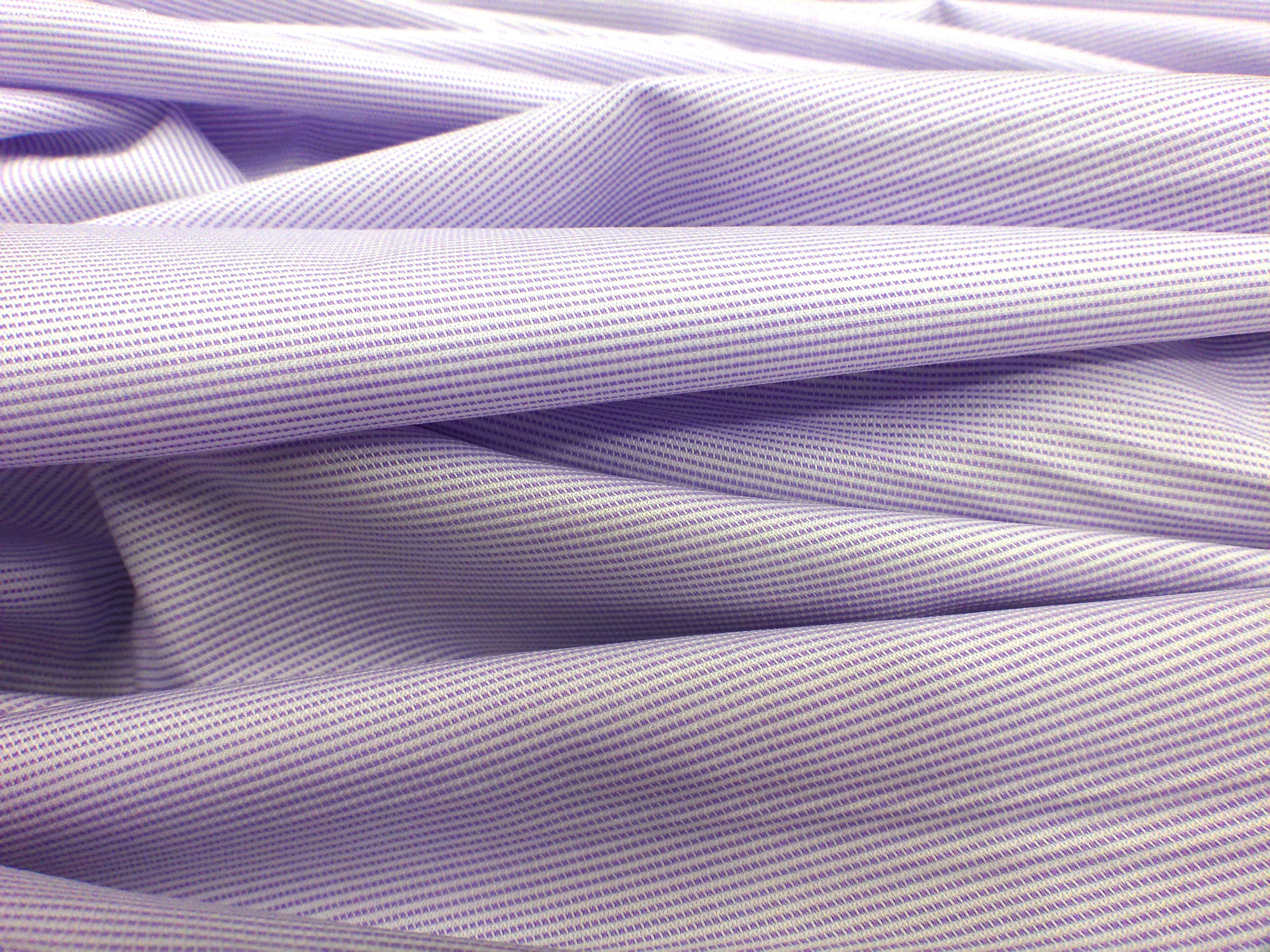 Purple White Stripe Cotton Dresses Shirting