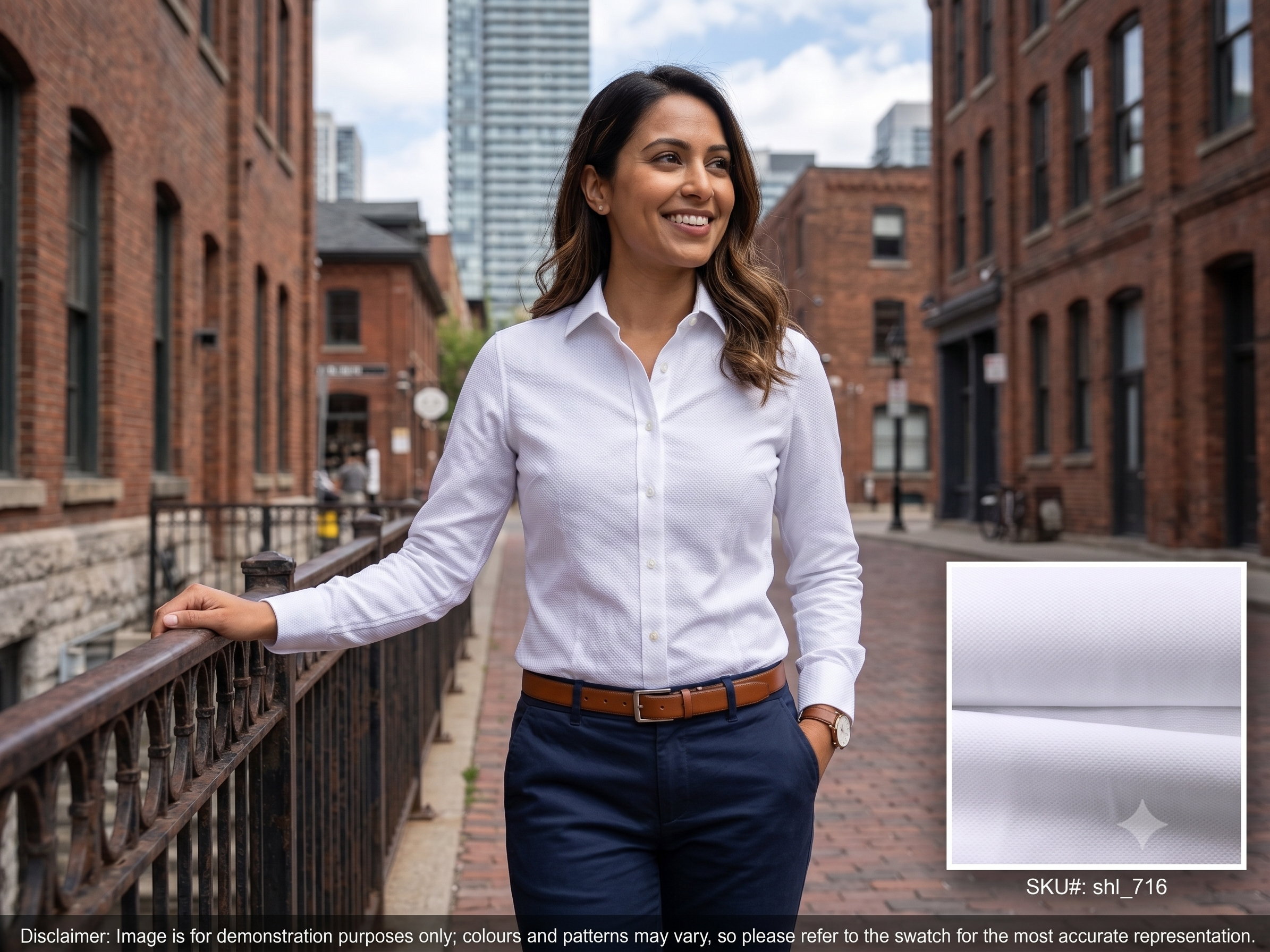 White Birdseye Cotton Formal Shirting