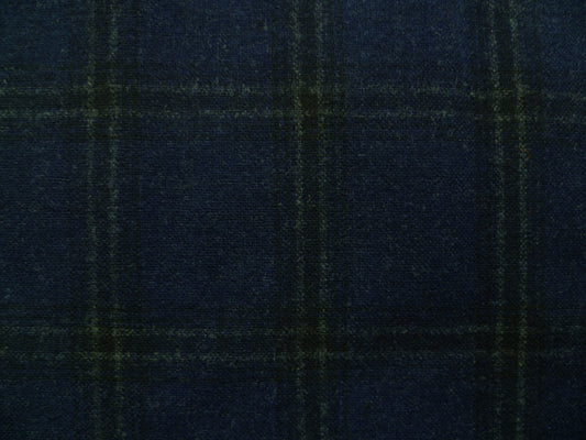 Navy, Black and Light Grey Overchecked Lambswool