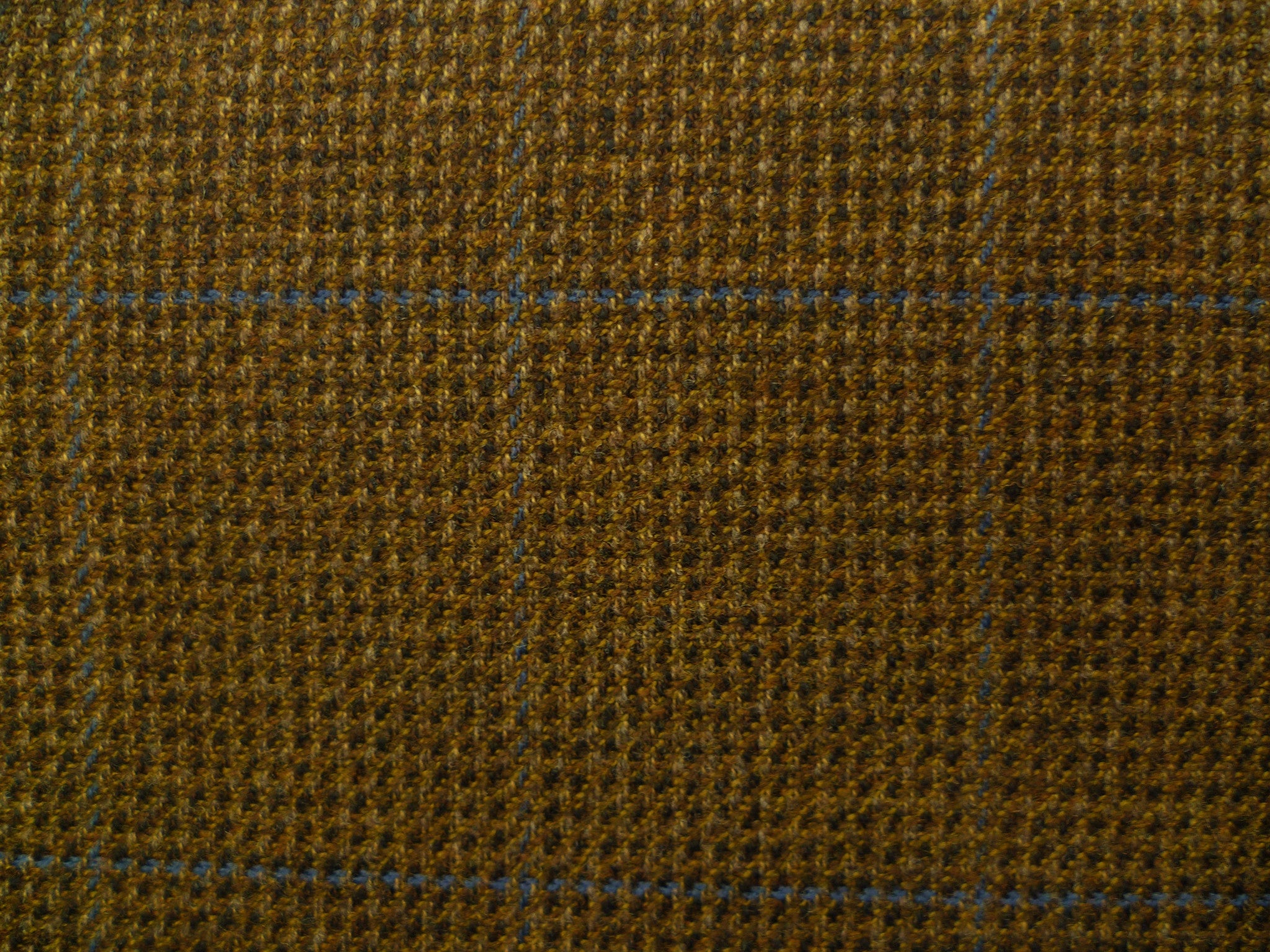 Mixed Brown Neatcheck and Blue Overchecked Wool   Special Offer