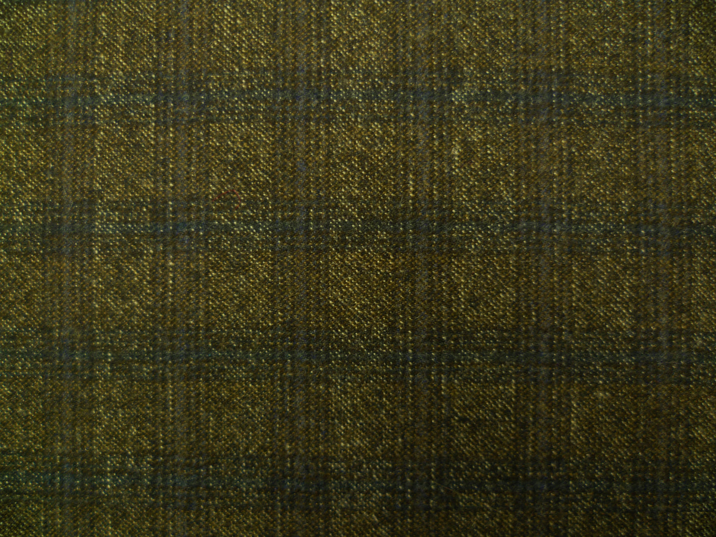 Mixed Brown Loden, Grey and Blue Overchecked Wool